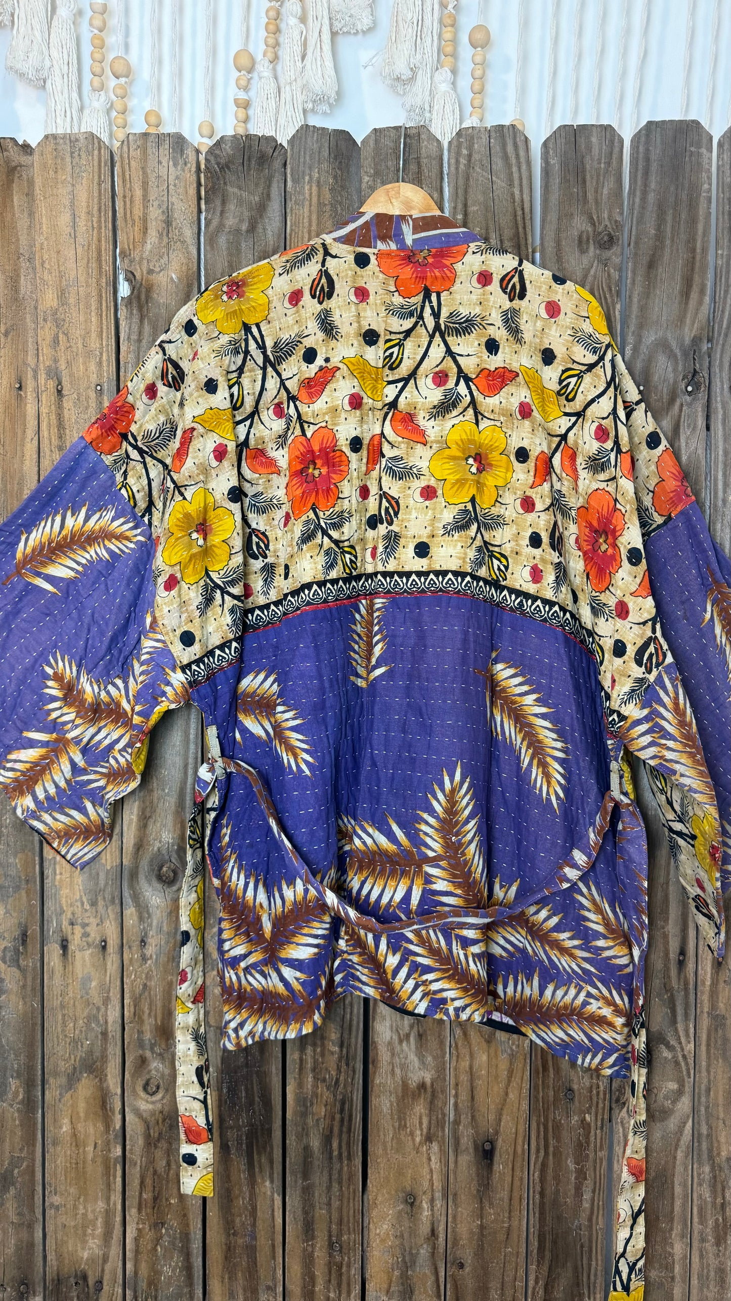 Kantha Reversible Kimono Coat - 032