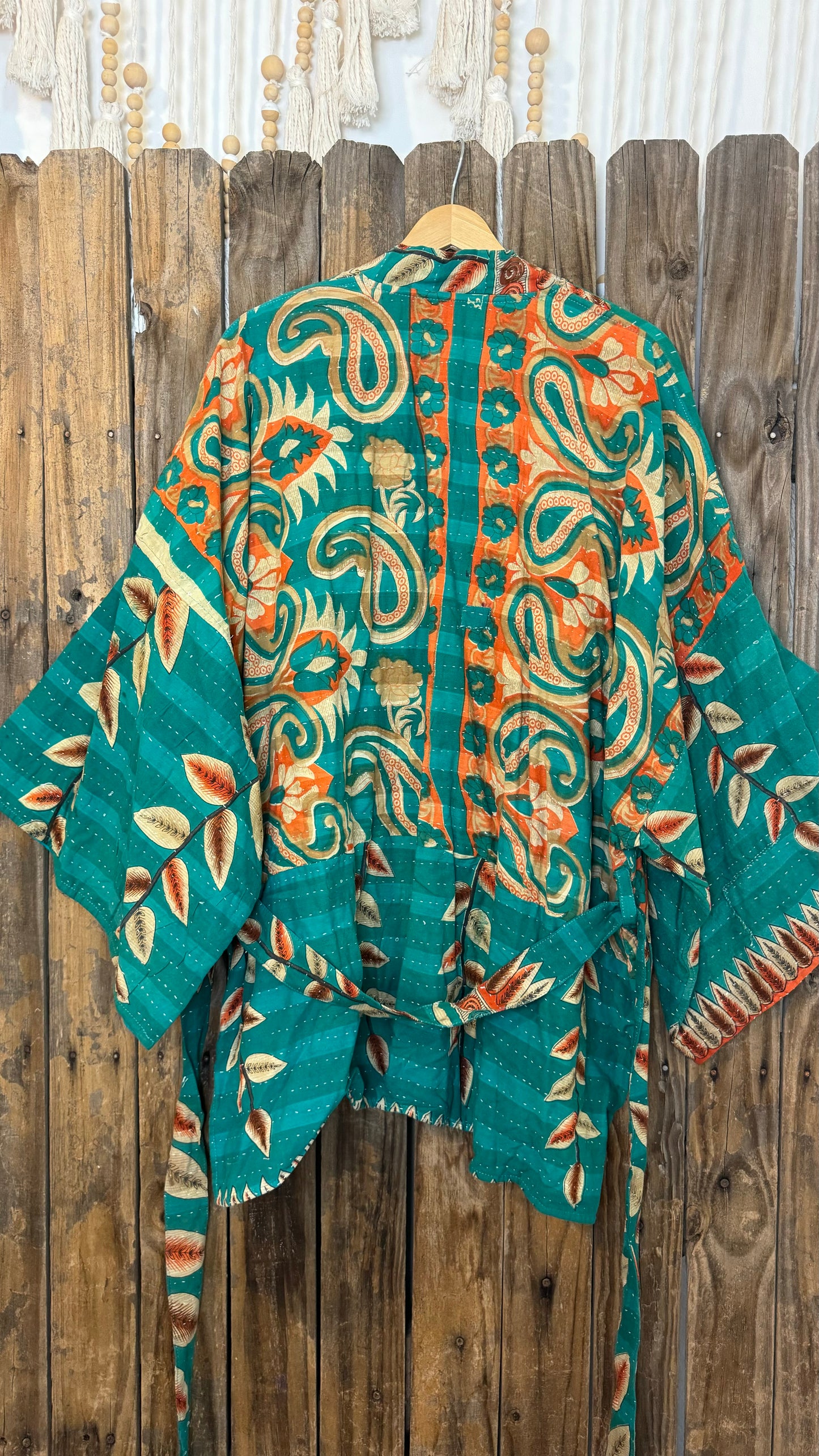 Kantha Reversible Kimono Coat - 023