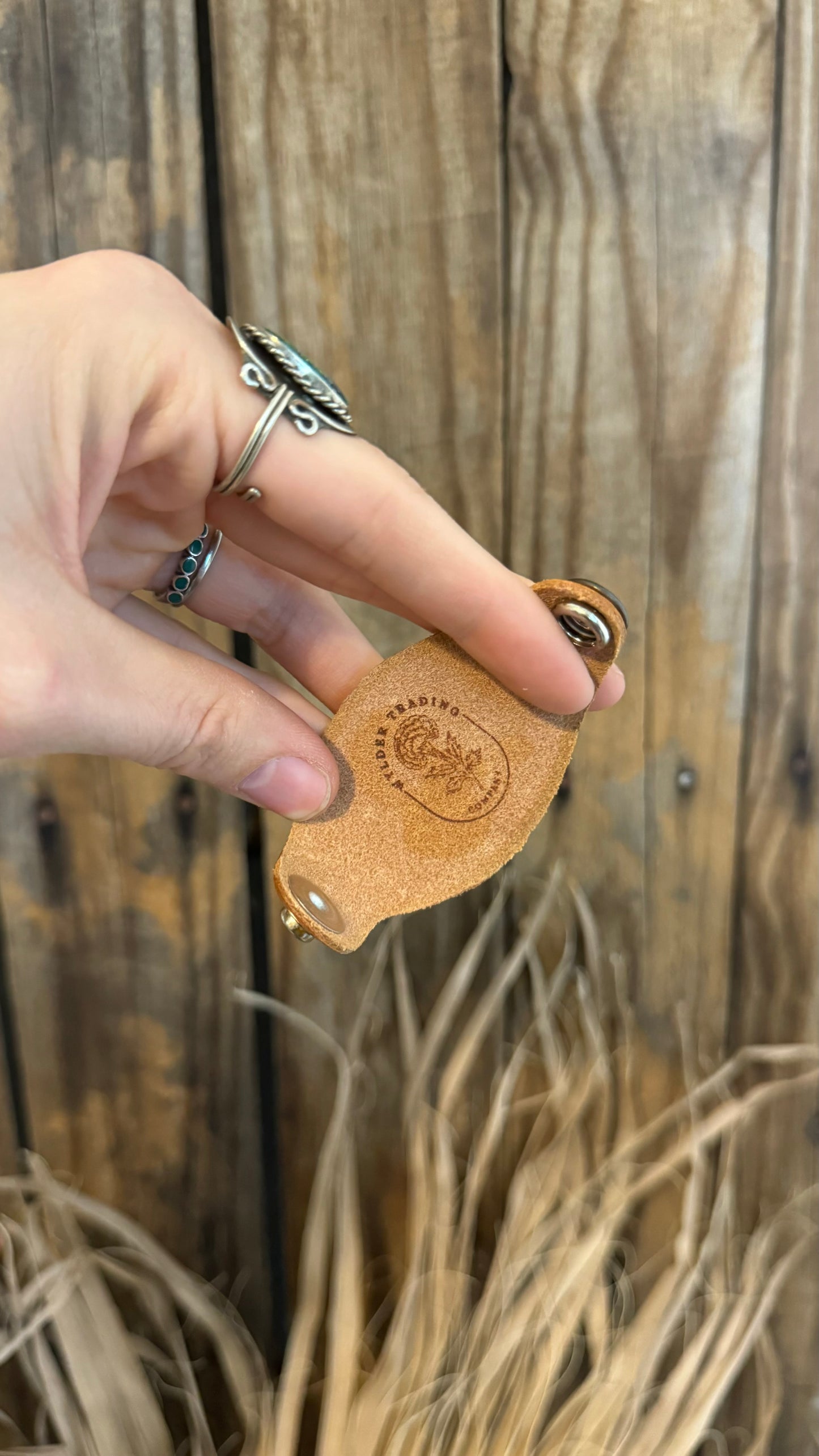 Leather Handcrafted Bolo Slide - Cowboy Boots