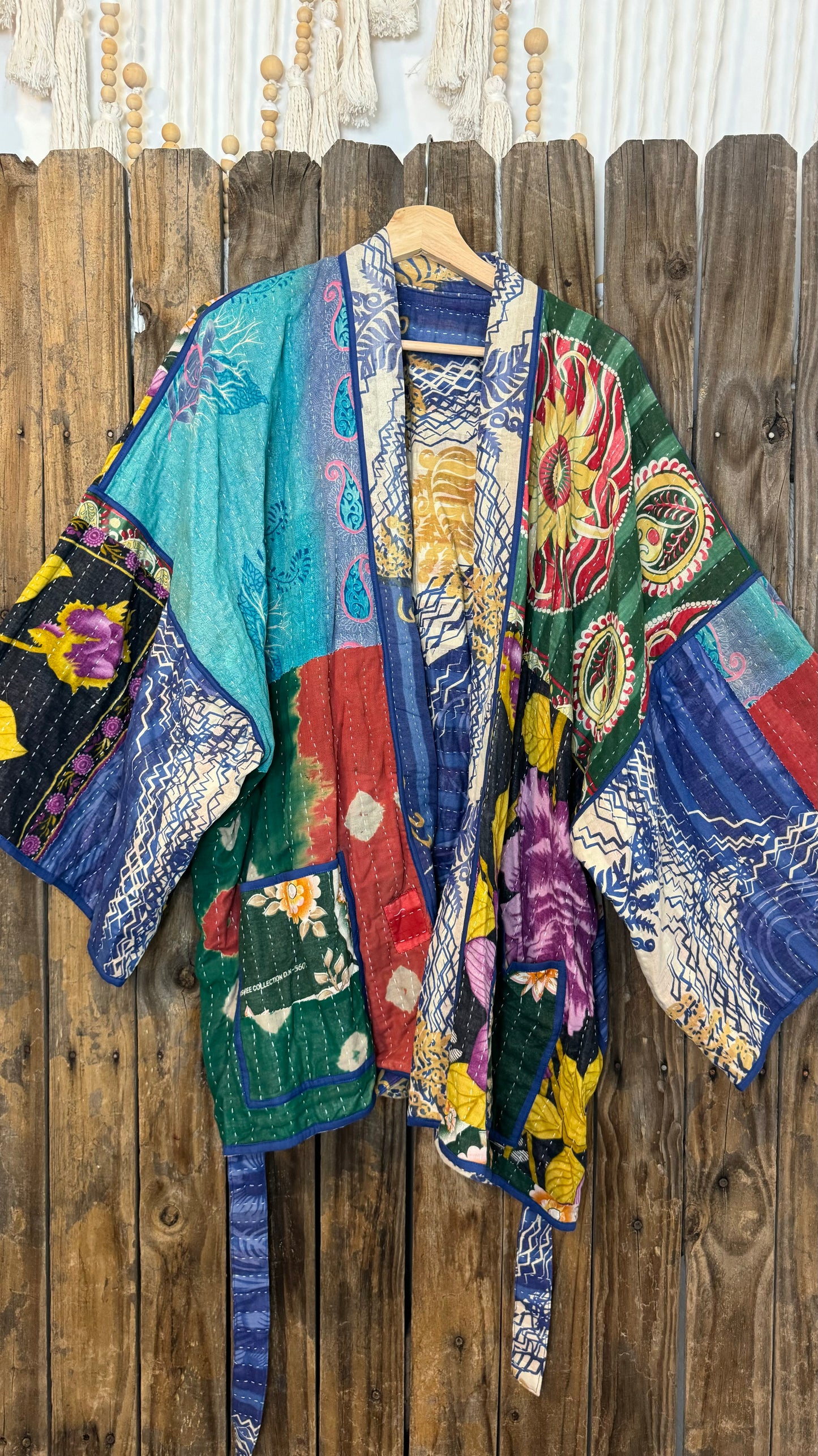 Kantha Reversible Kimono Coat - 021