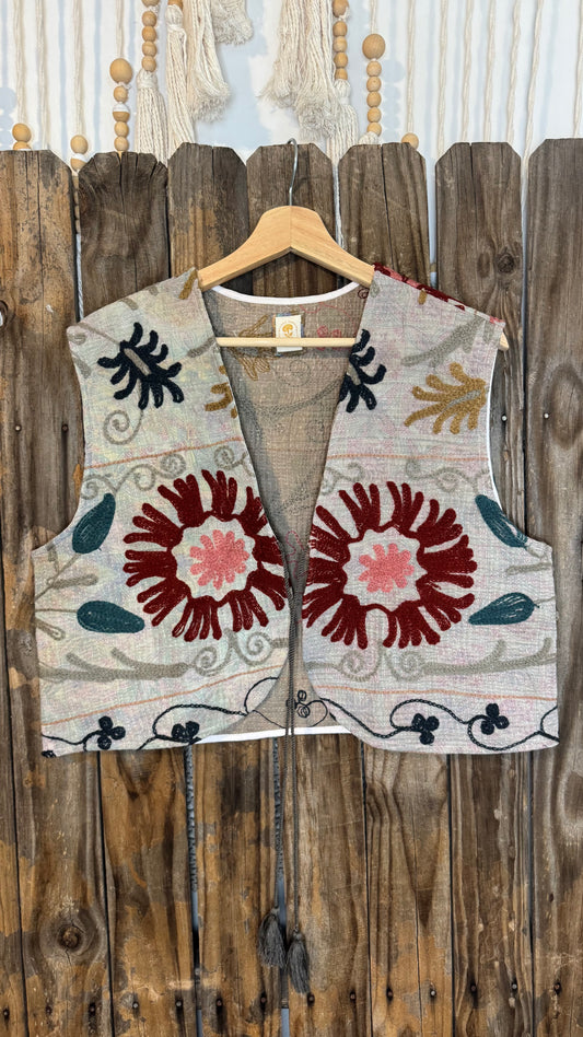 Artisan Textile Vest (No Fringe) 012