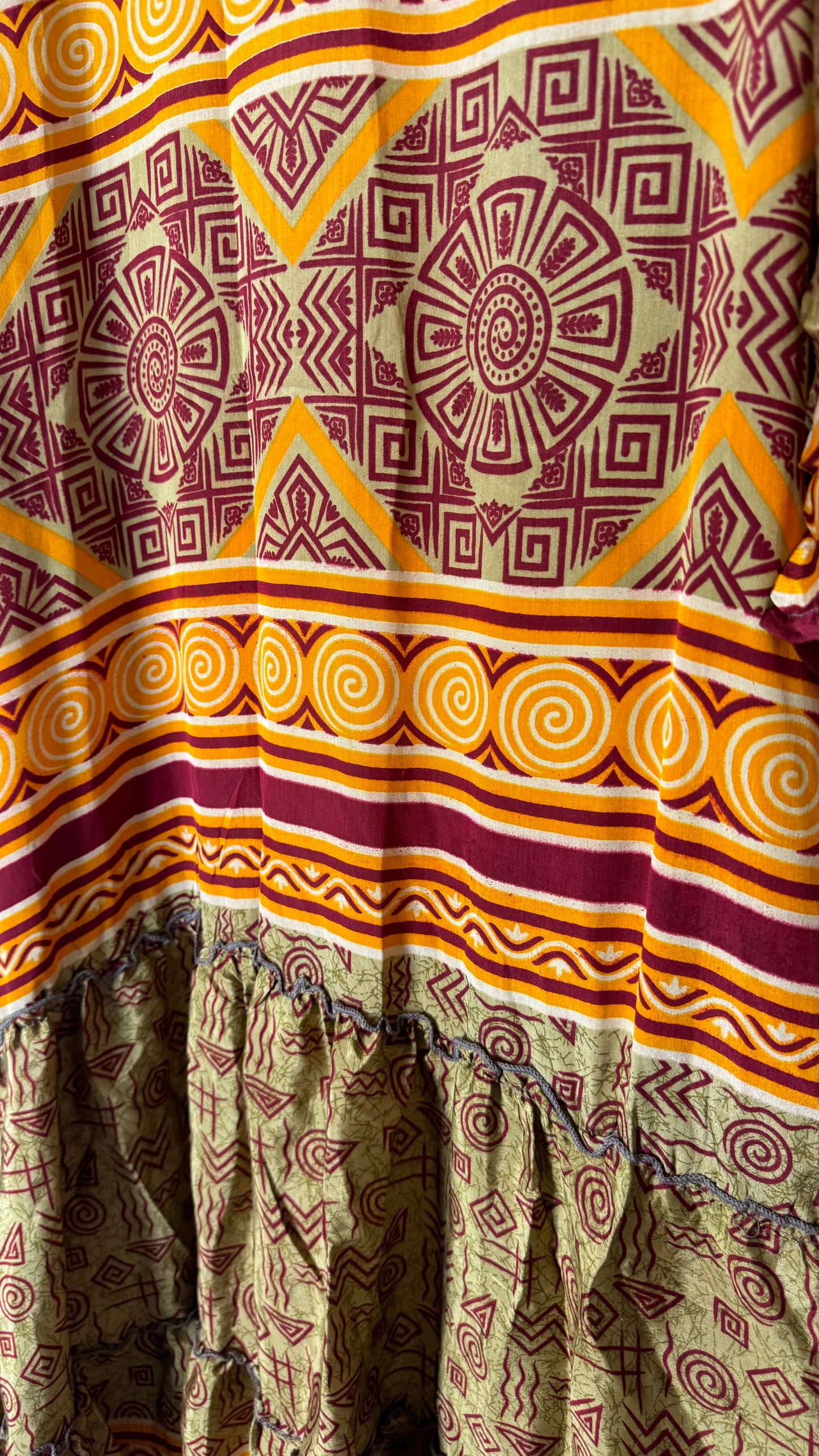 Desert Willow Sari Silk Kimono (Long) 060