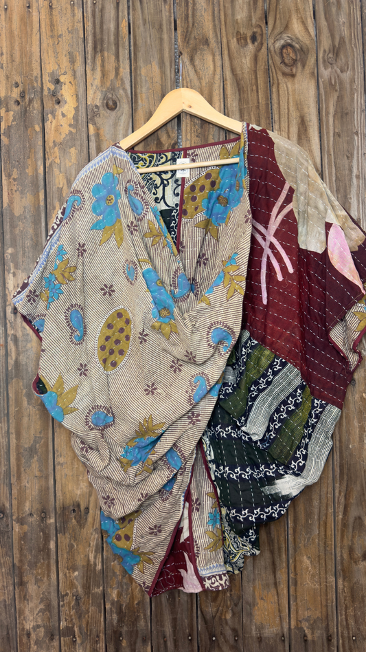 Kantha Cross Front Top - 011