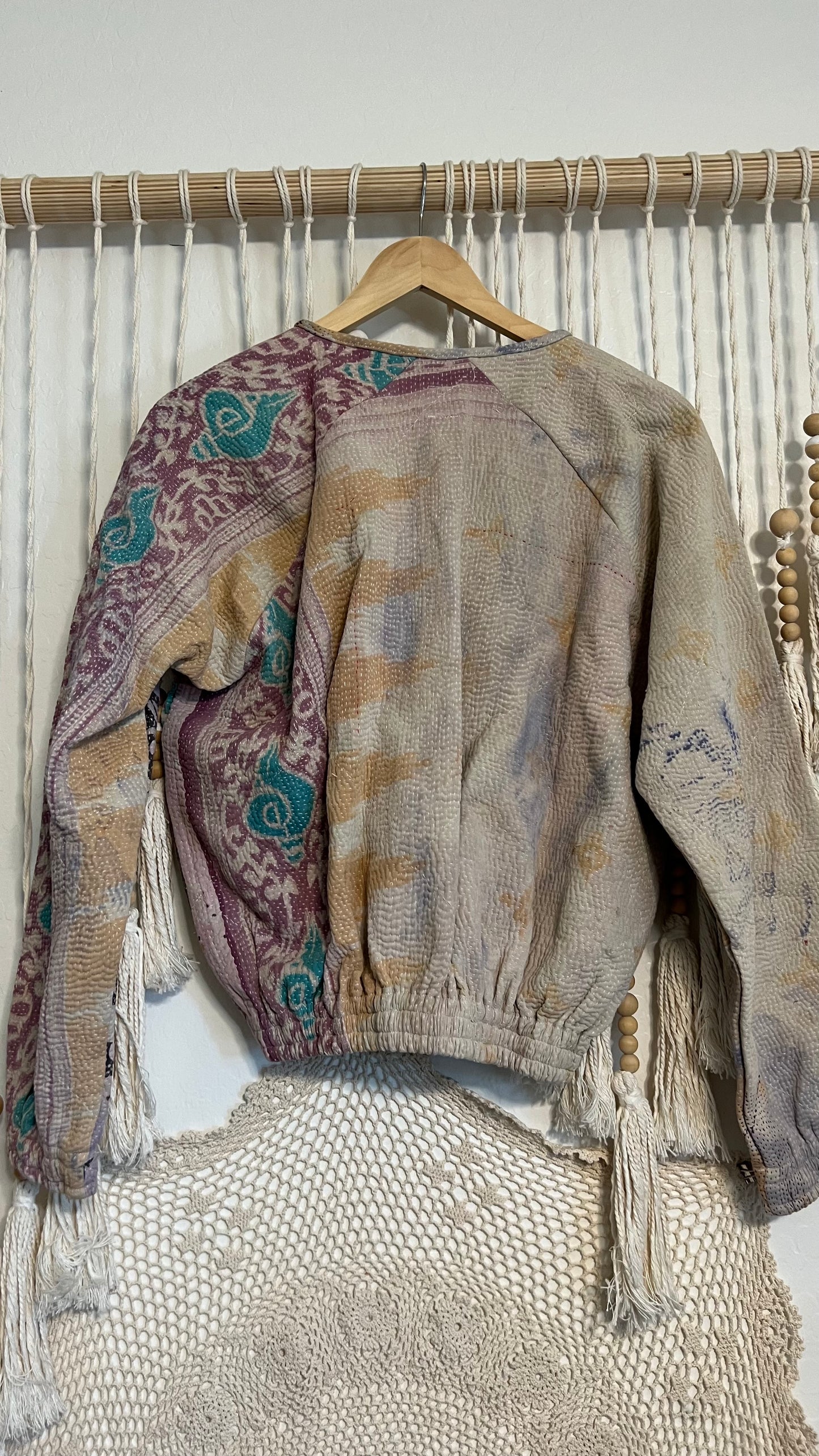 Kantha Bomber Jacket 020 (Small/Medium)