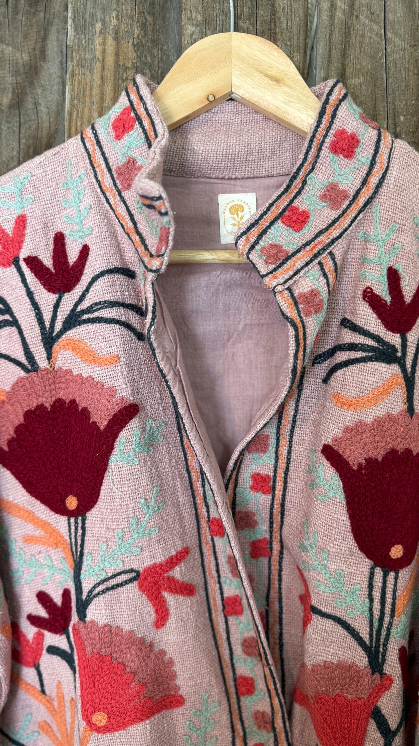 Embroidered Artisan Coat 004 (Blush)