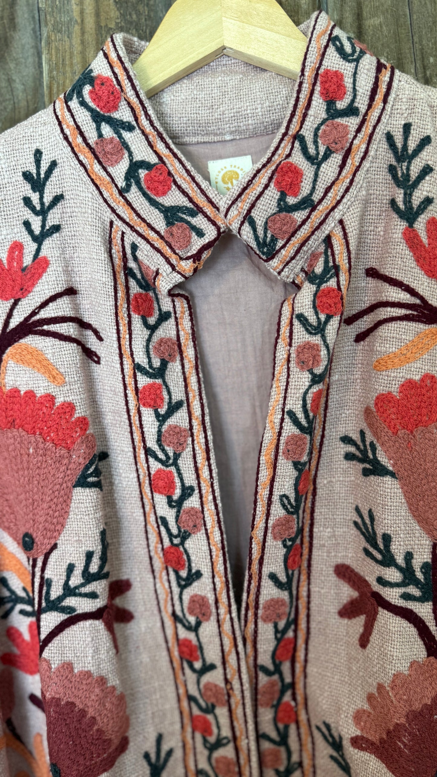 Embroidered Artisan Coat 005 (Blush)