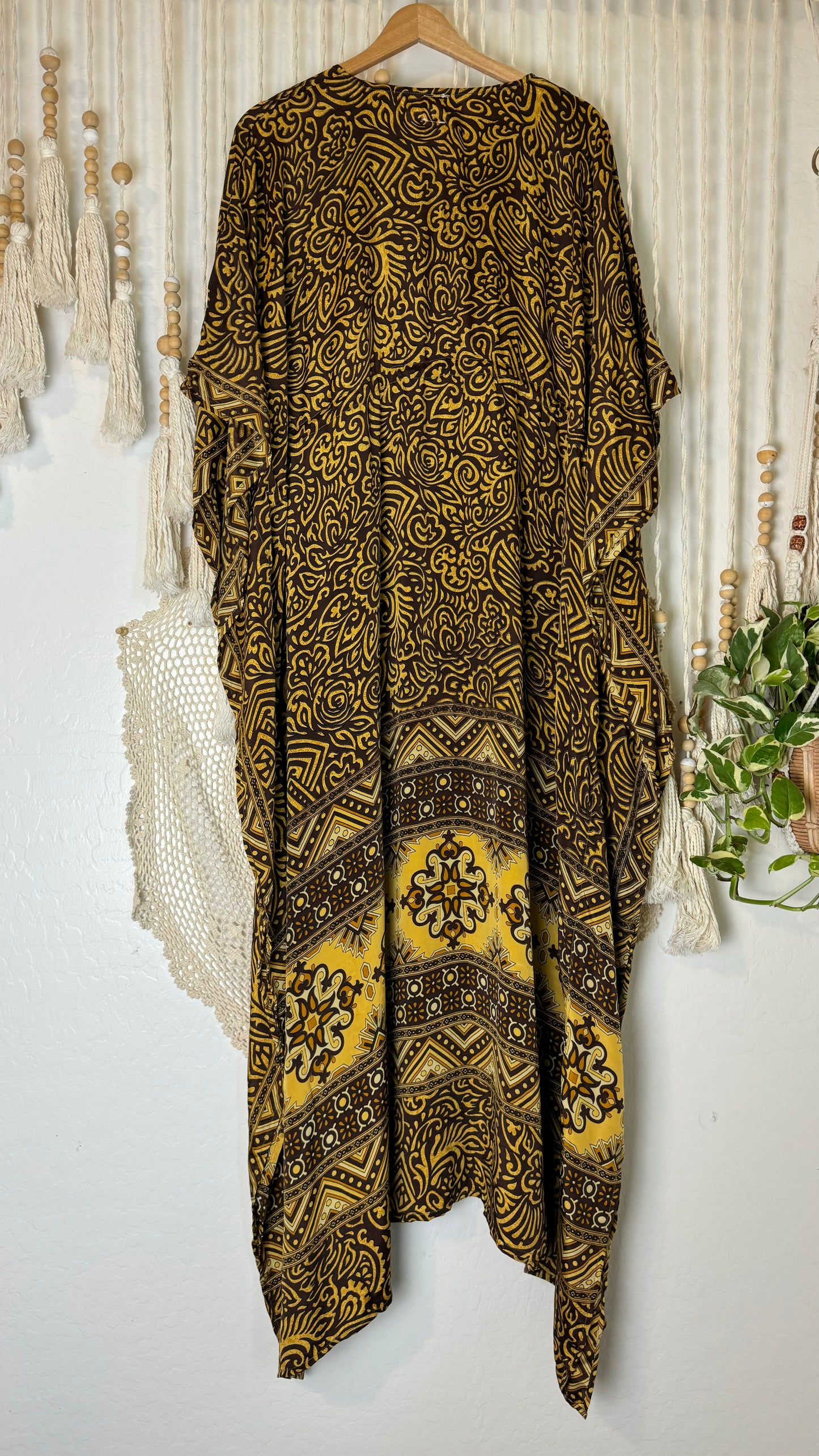 Sari Silk Kaftan Dress 035