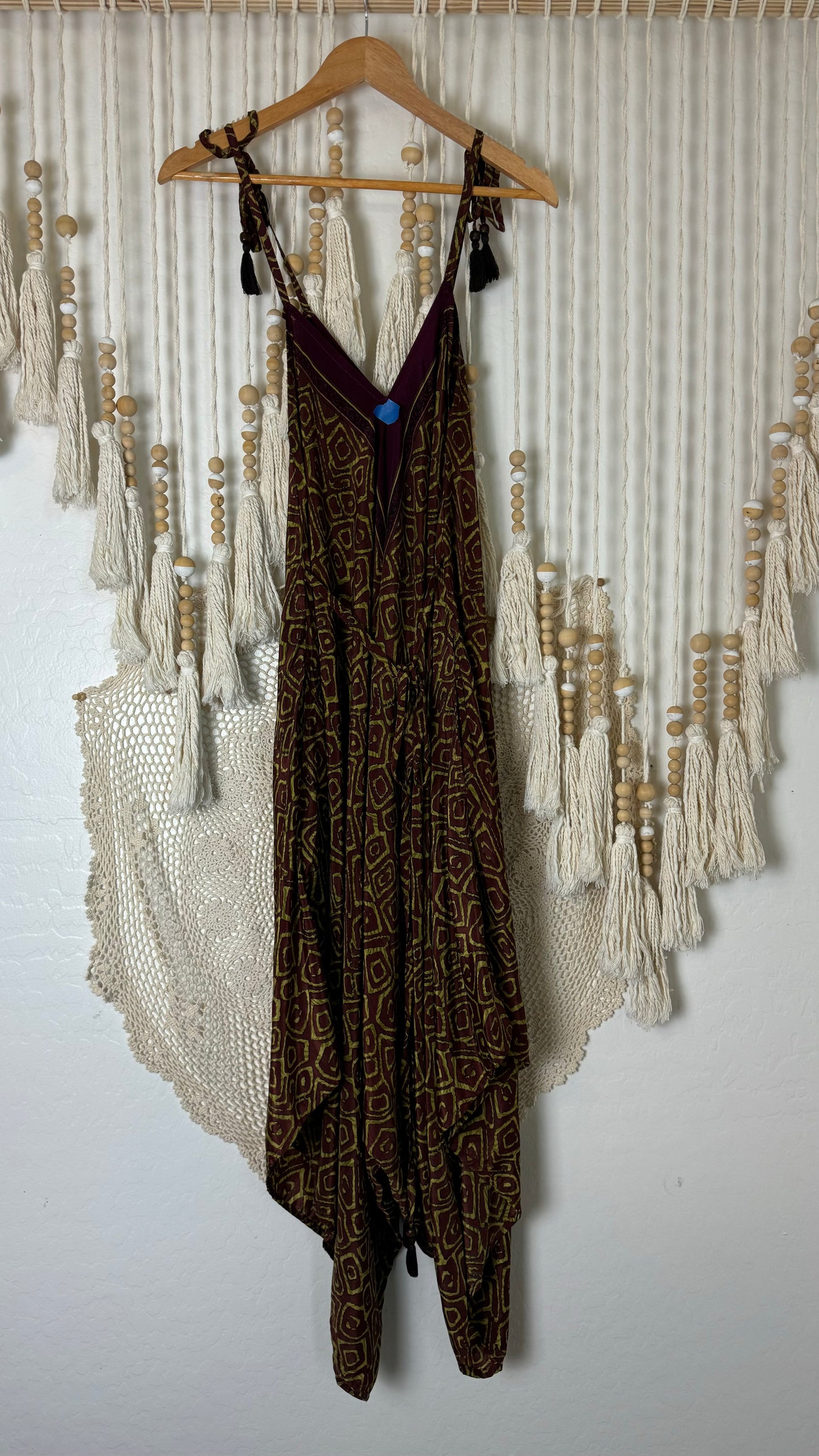 Bohemian Silk Jumpsuit 001 (S/M) AS-IS