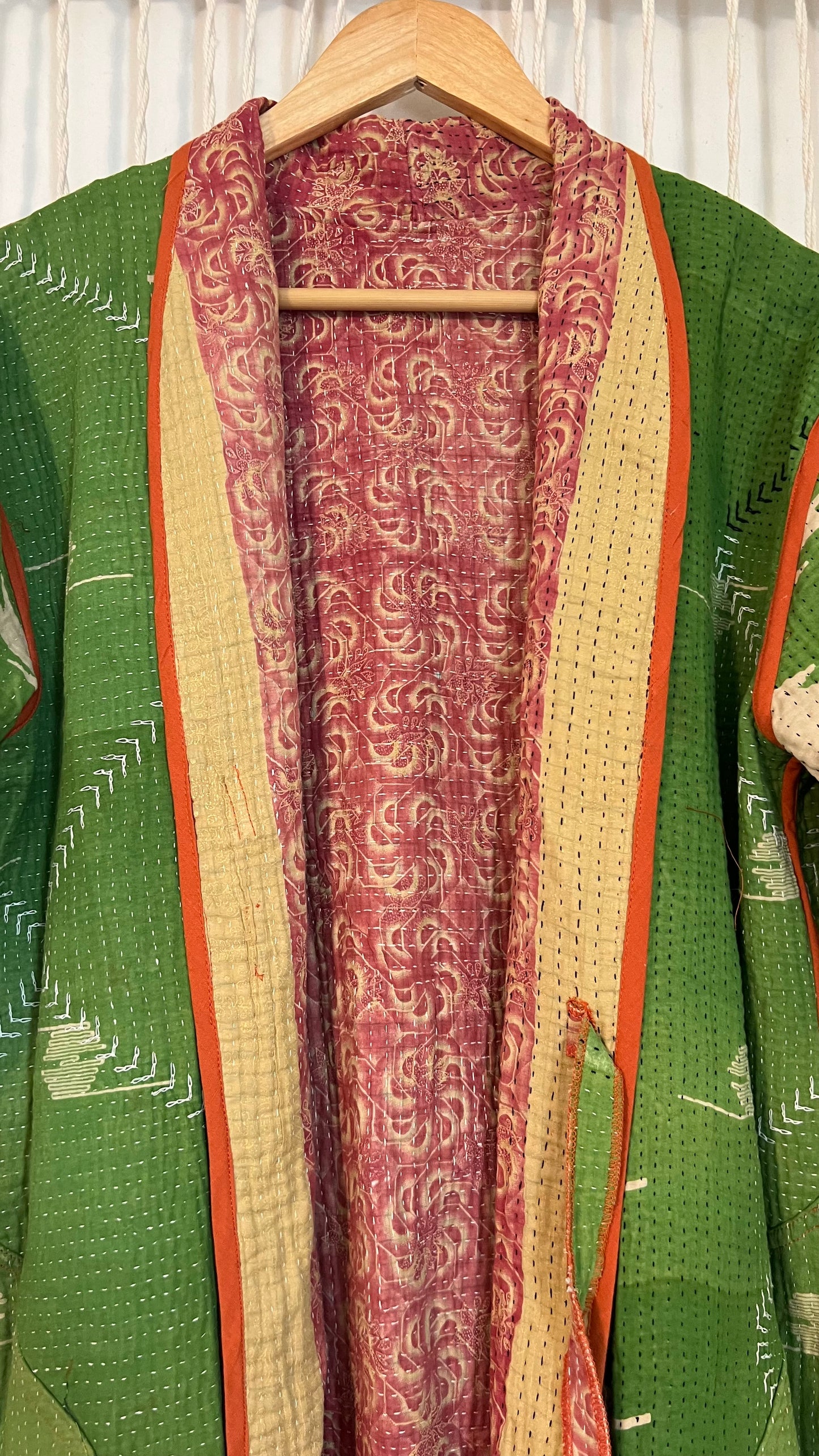 Artisan Kantha Reversible Coat 001