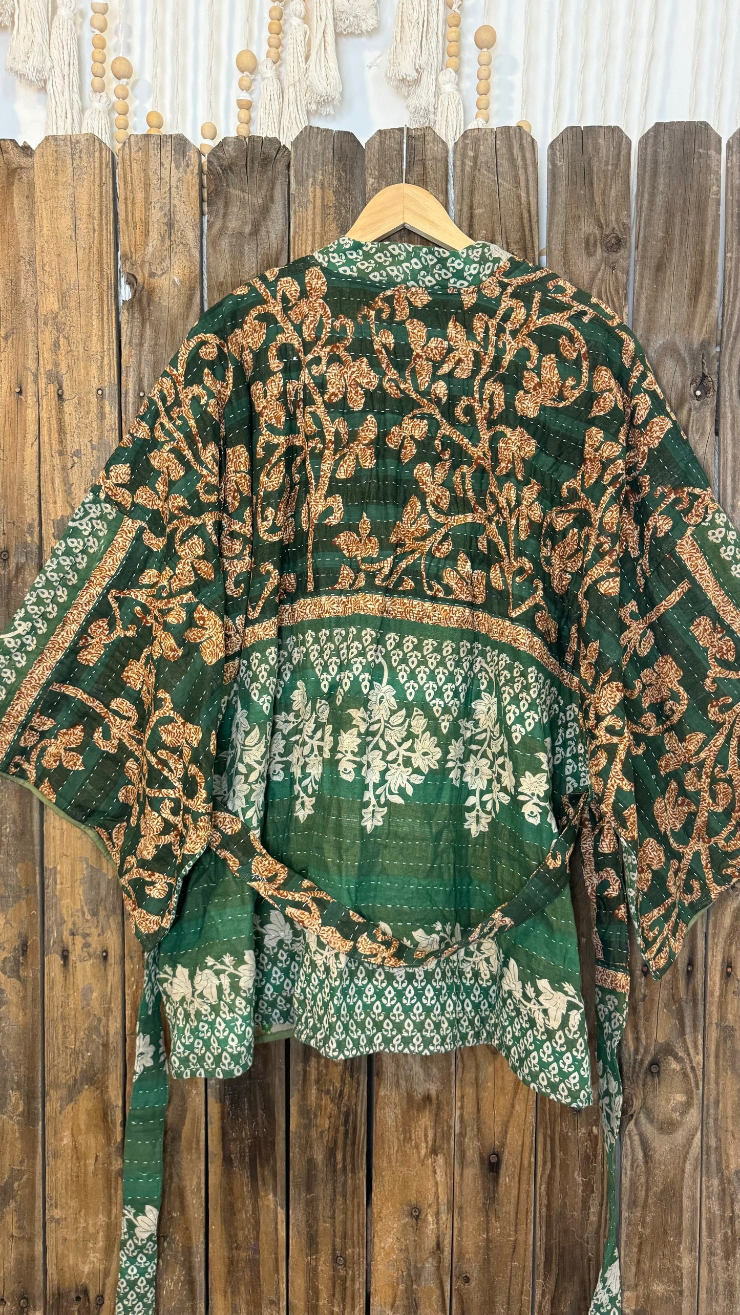 Kantha Reversible Kimono Coat - 028