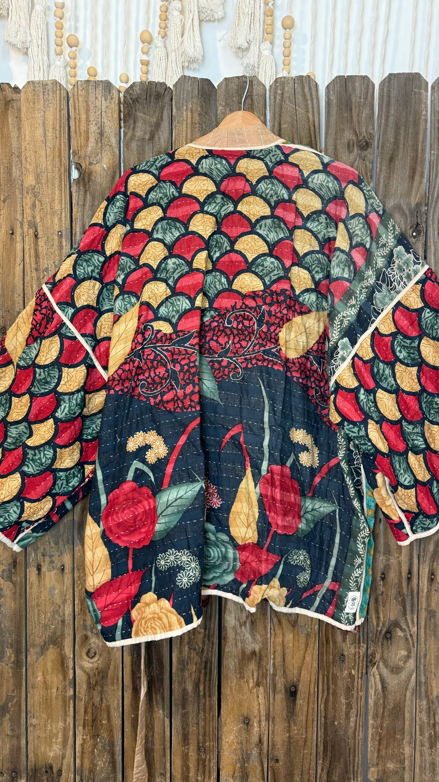 Kantha Reversible Kimono Coat - 007