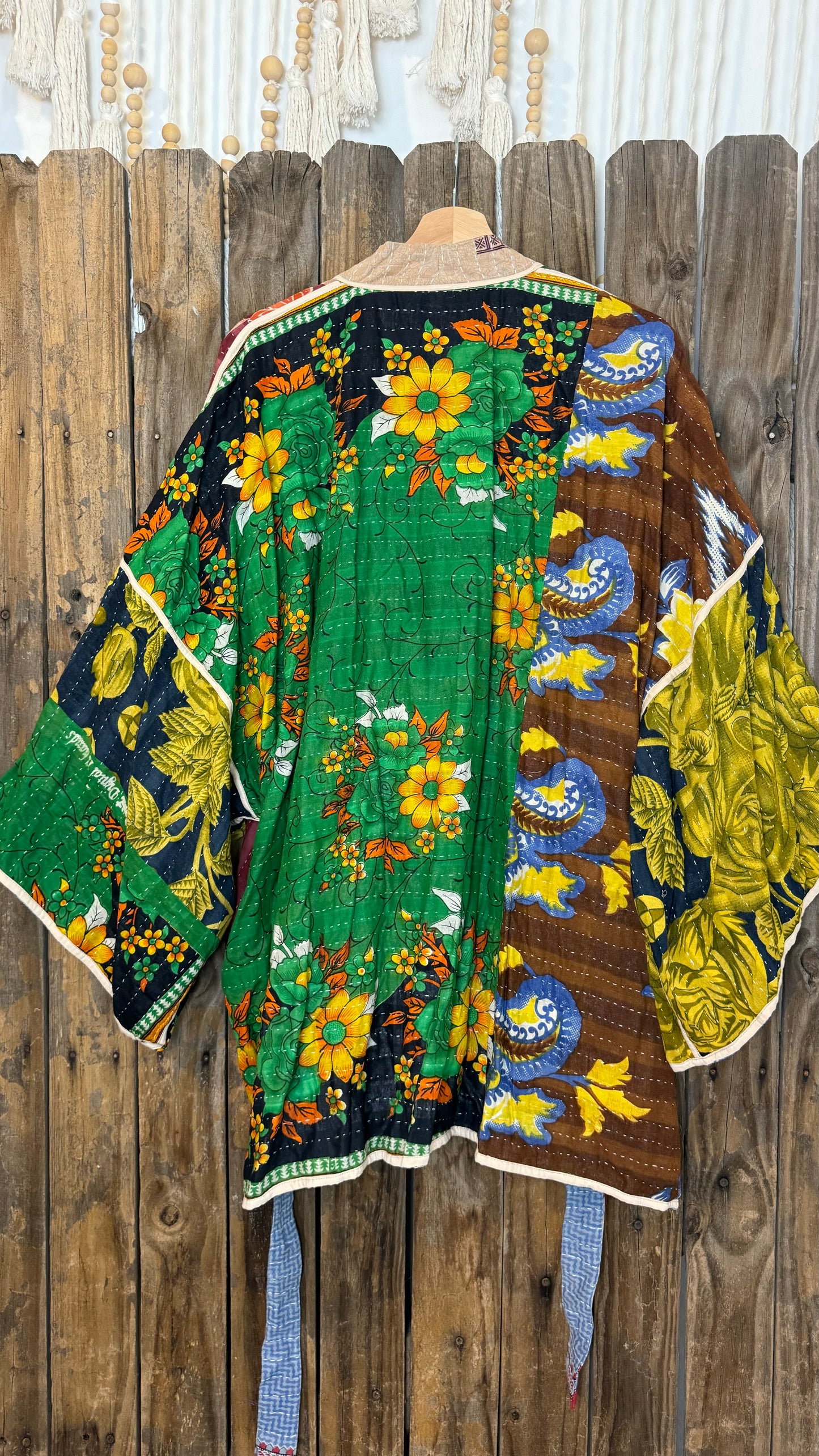 Kantha Reversible Kimono Coat - 013