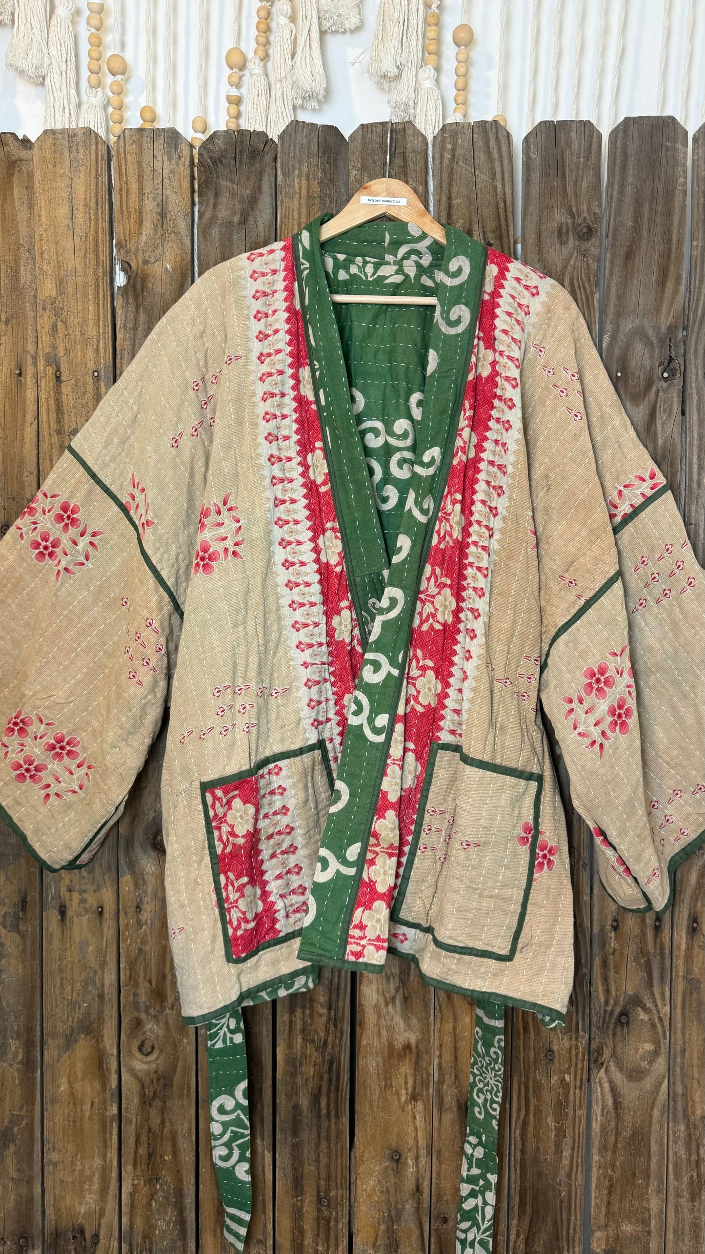 Kantha Reversible Kimono Coat - 027