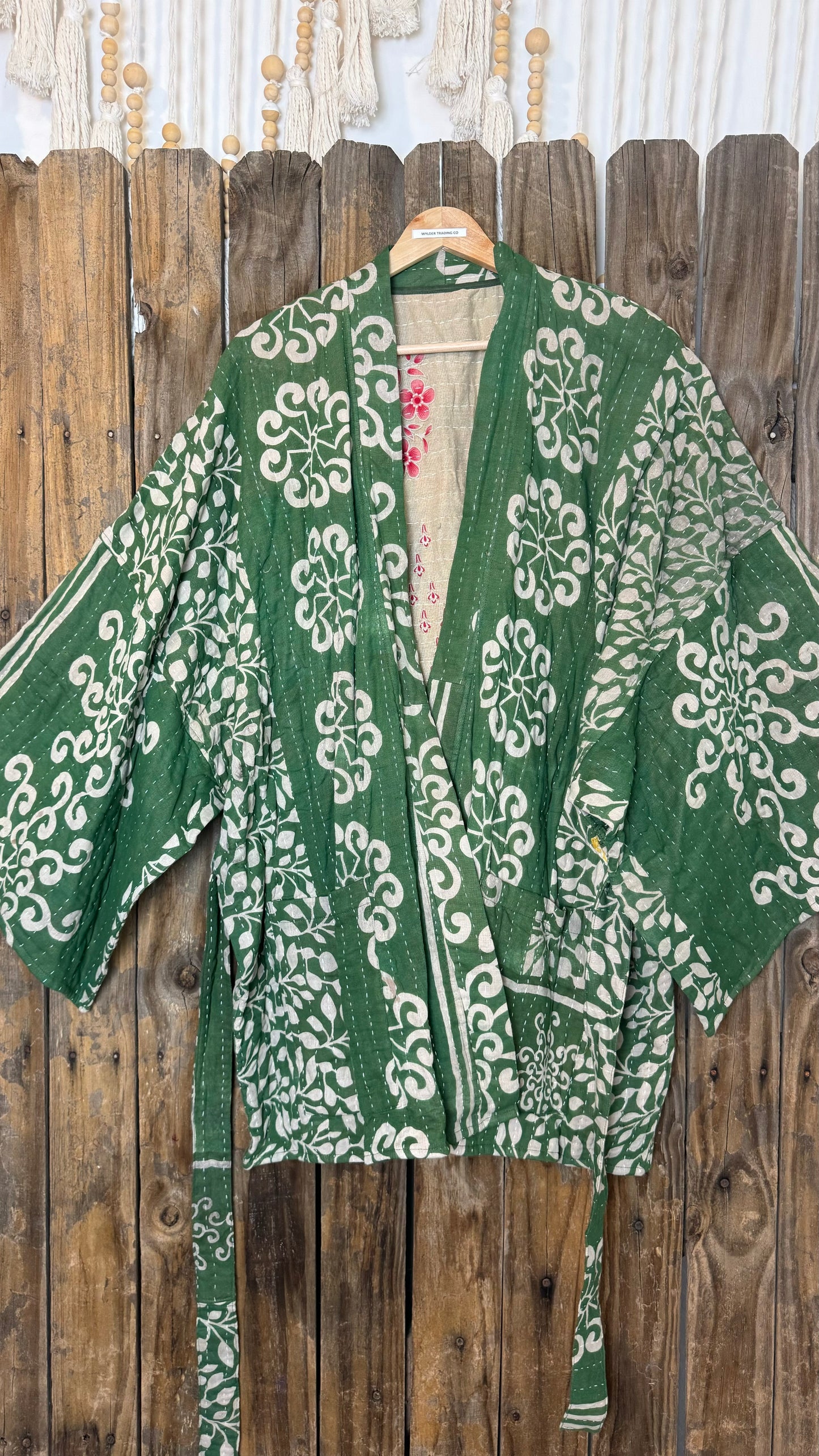 Kantha Reversible Kimono Coat - 027