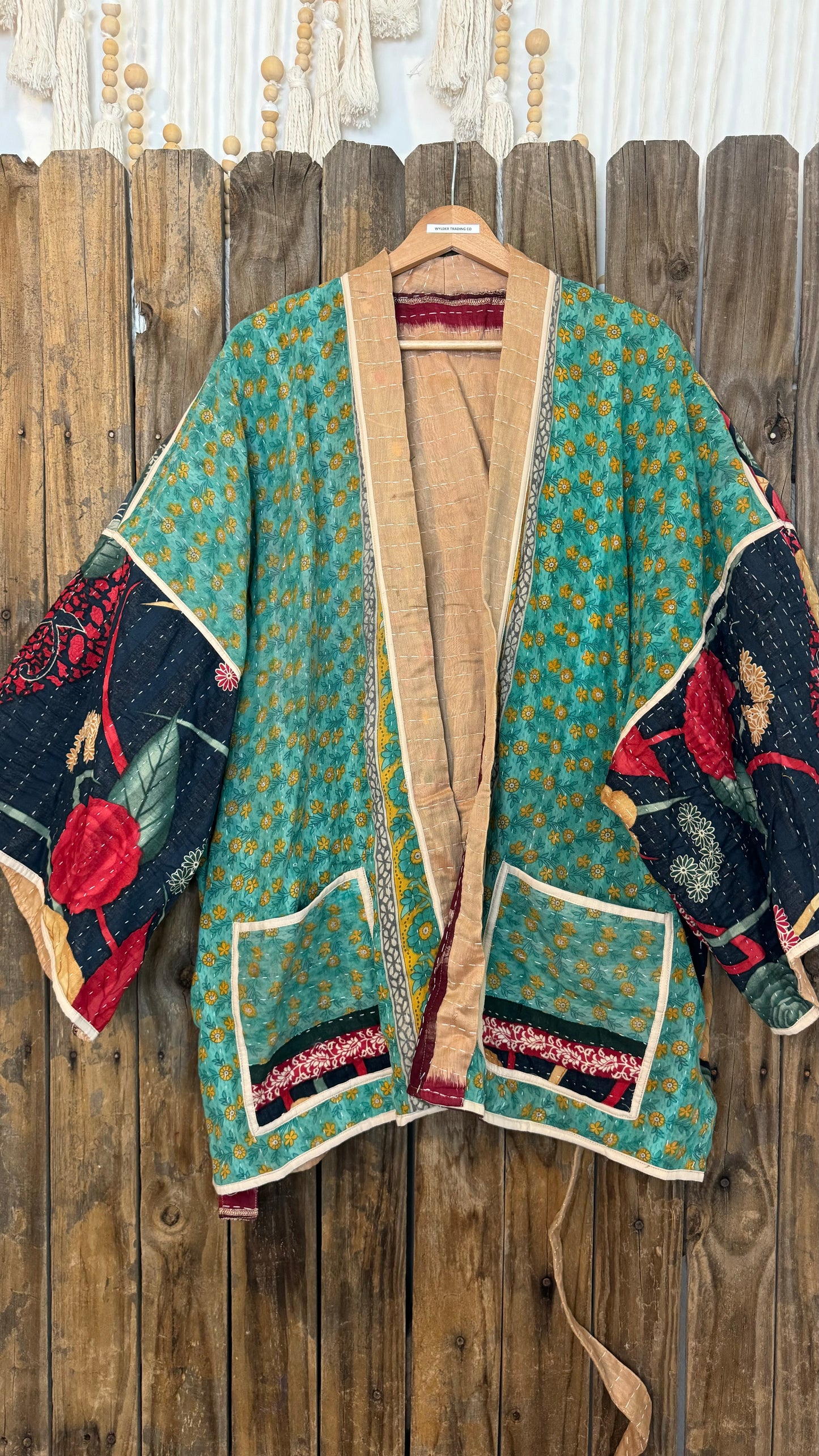 Kantha Reversible Kimono Coat - 007