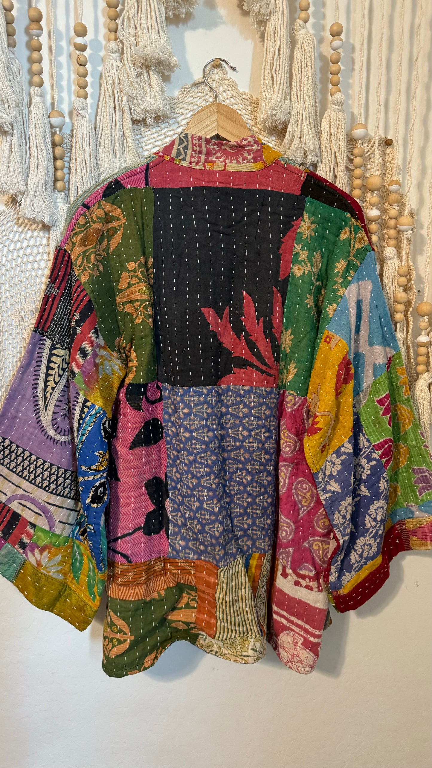 Spirit Weavers Reversible Kantha Kimono Coat 021