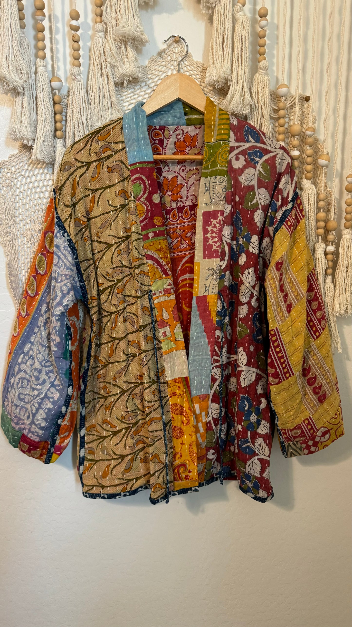 Spirit Weavers Reversible Kantha Kimono Coat 012