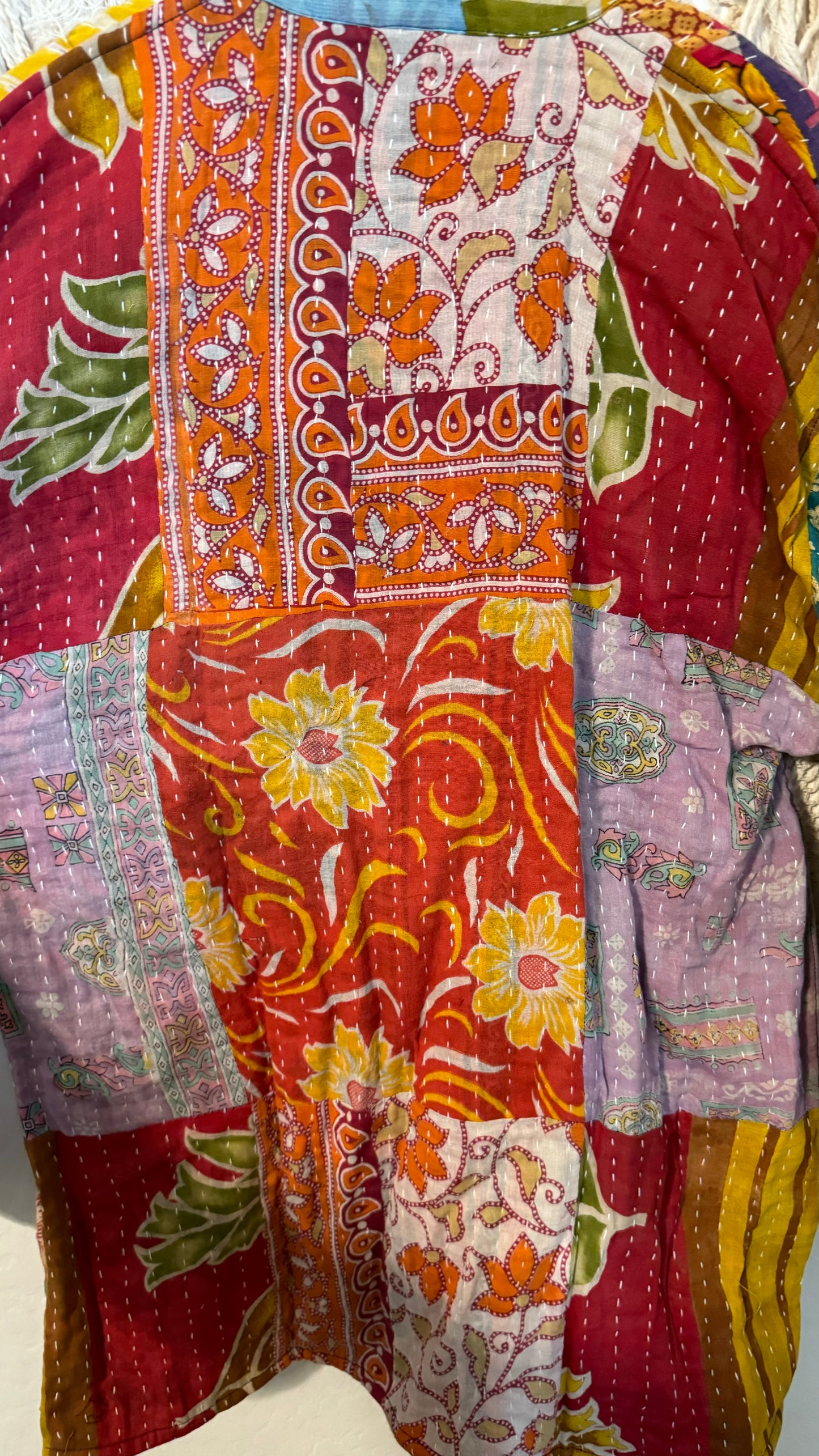 Spirit Weavers Reversible Kantha Kimono Coat 012