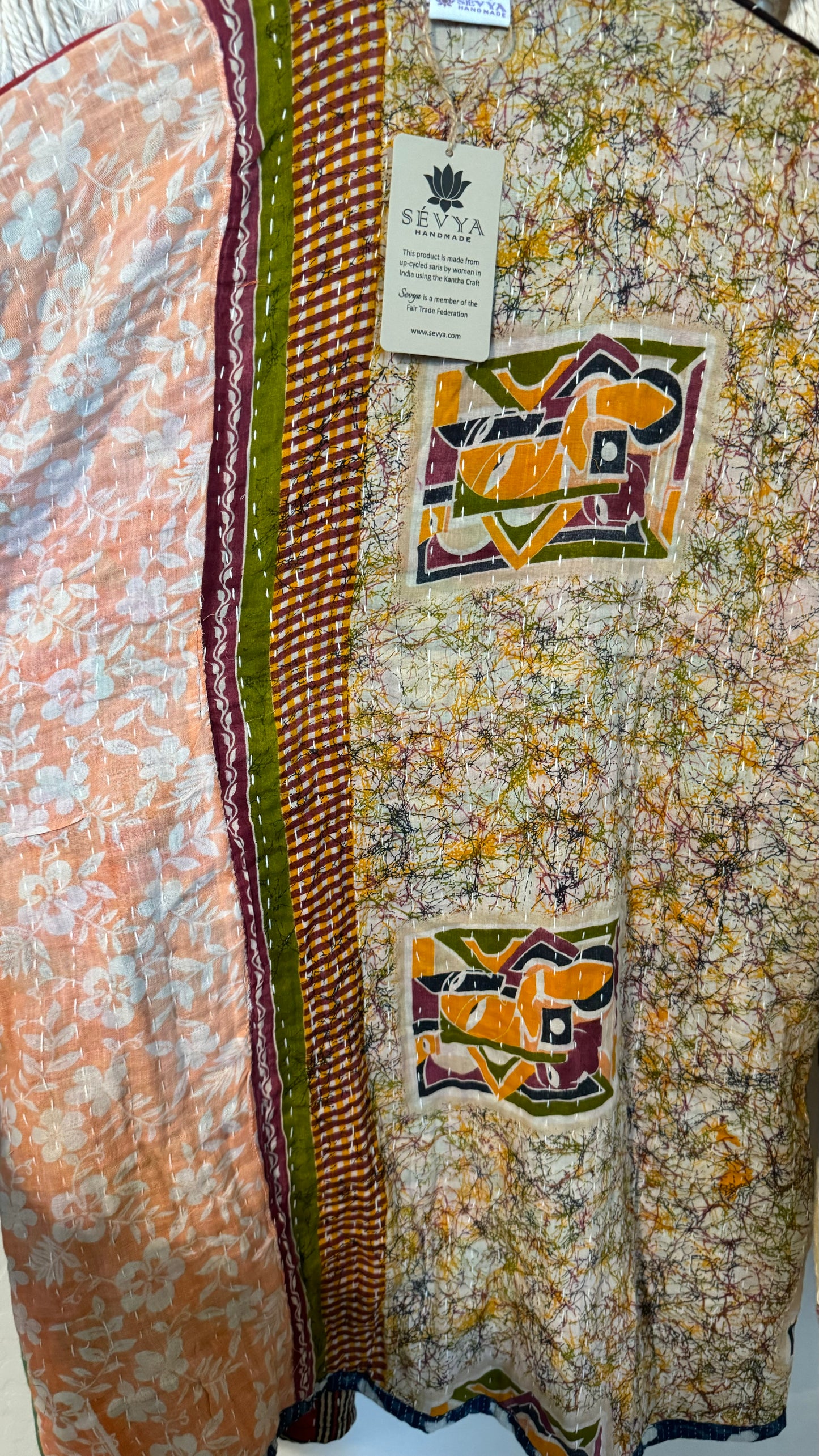 Spirit Weavers Reversible Kantha Kimono Coat 003