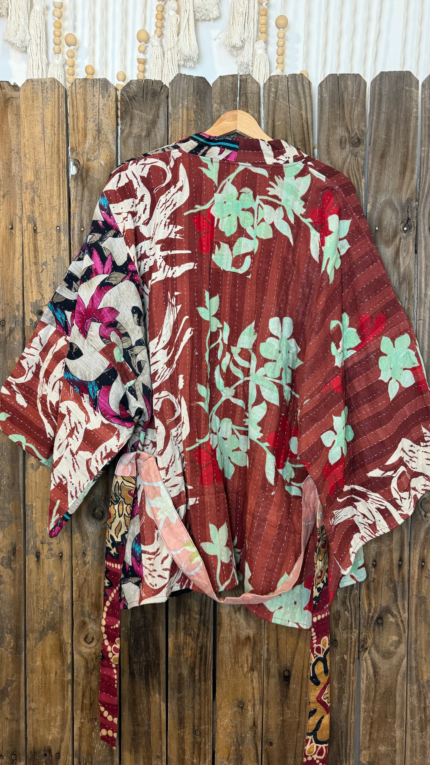 Kantha Reversible Kimono Coat - 011