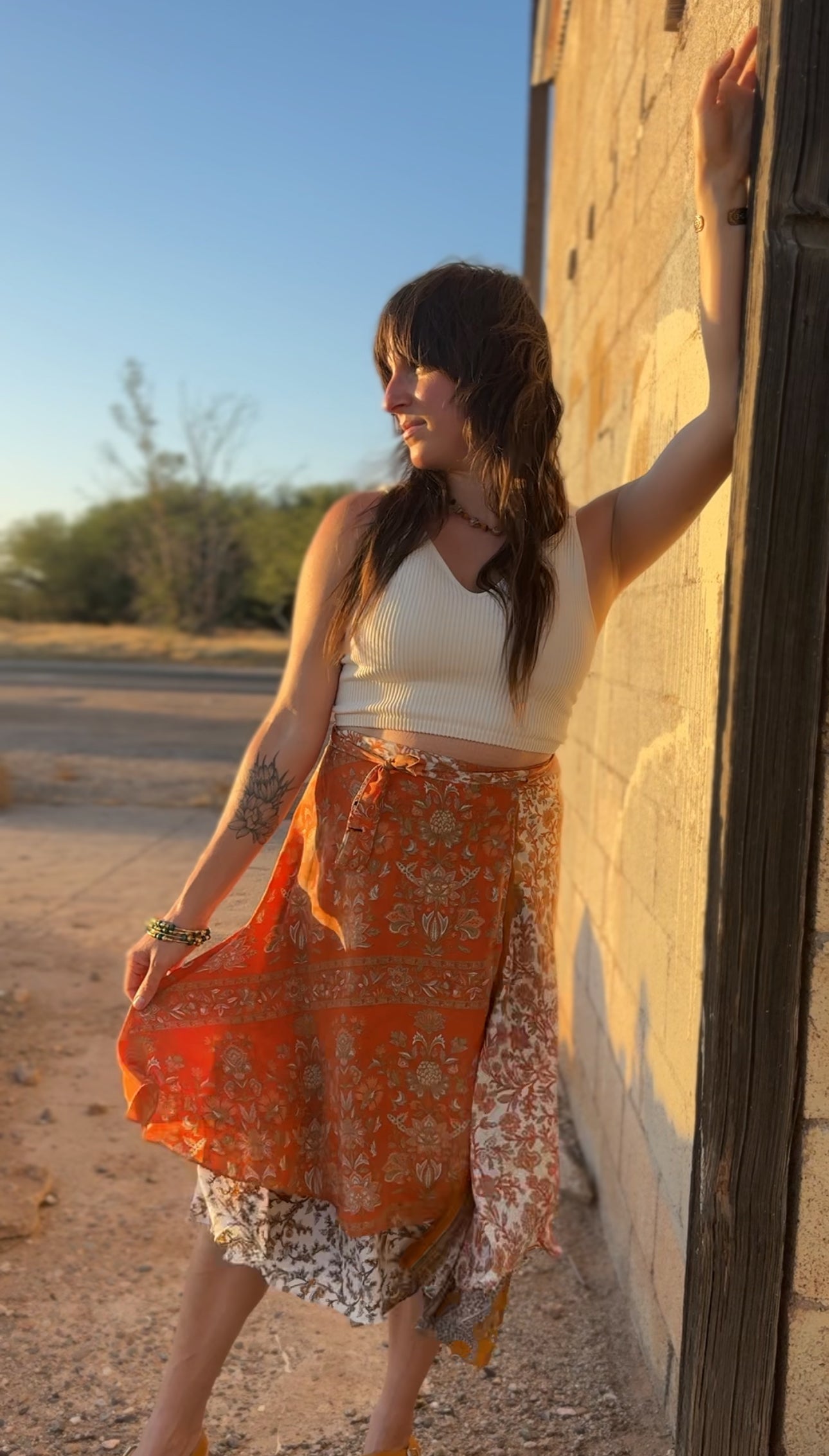 Sedona Silk Wrap Skirt 016 AS-IS