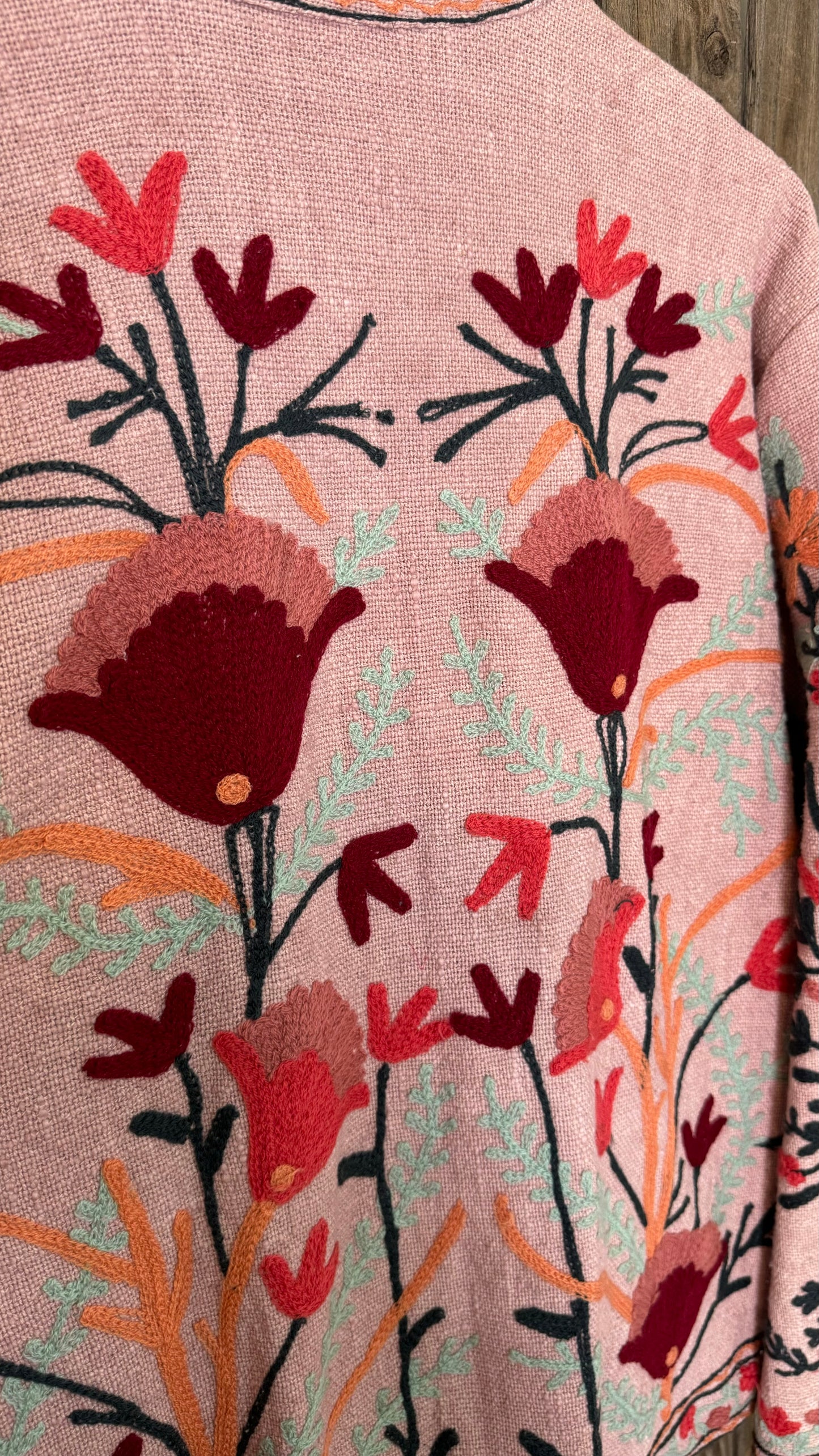 Embroidered Artisan Coat 004 (Blush)