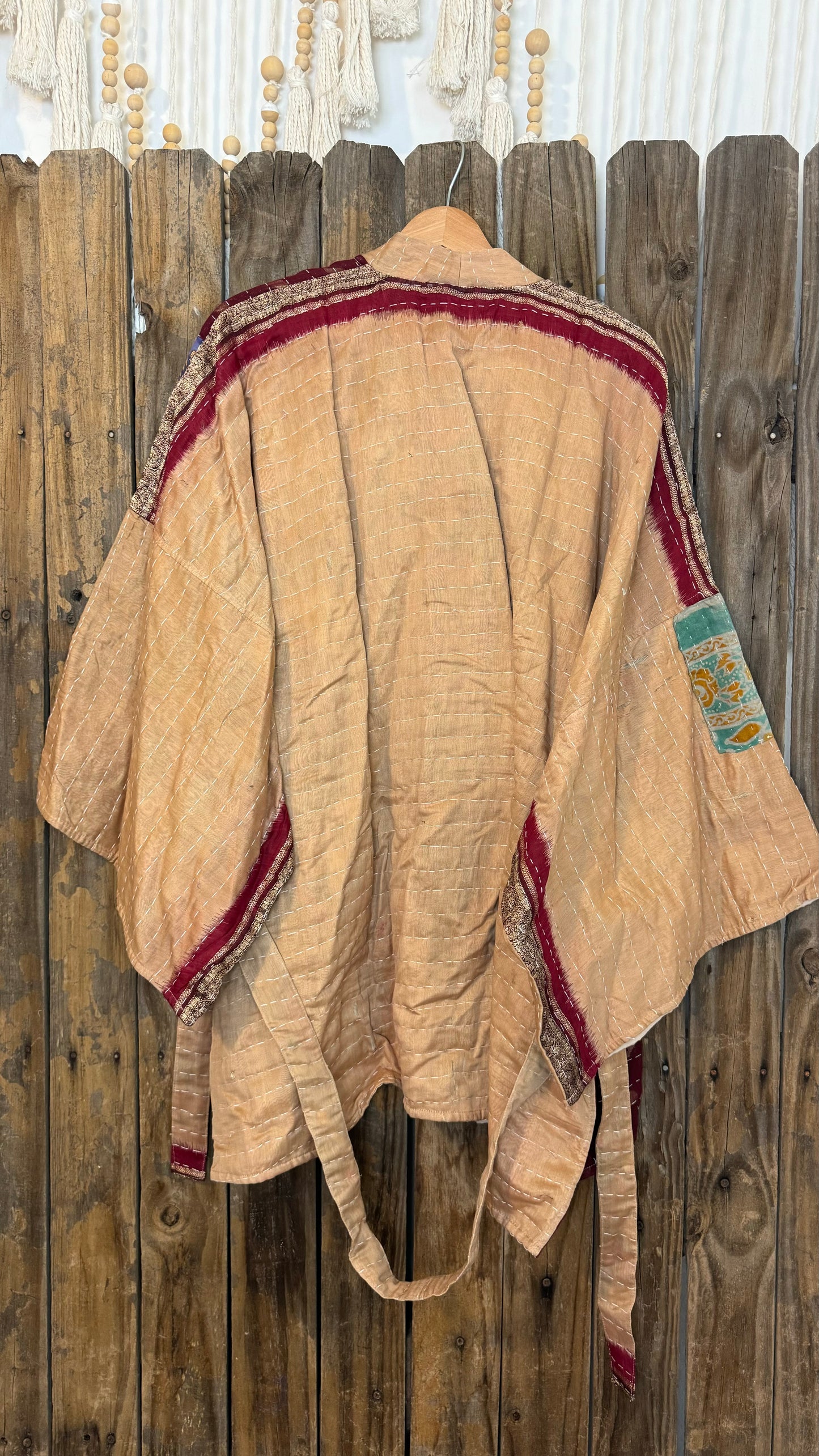 Kantha Reversible Kimono Coat - 007