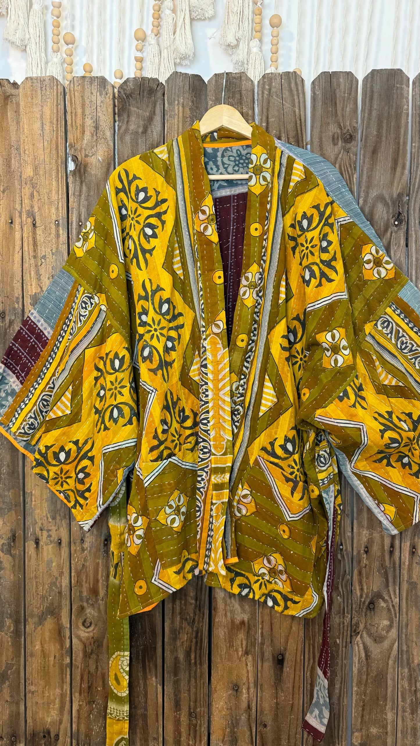 Kantha Reversible Kimono Coat - 033