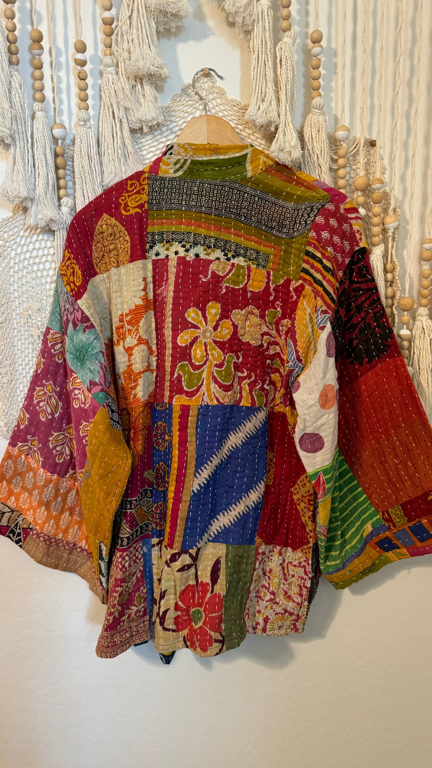 Spirit Weavers Reversible Kantha Kimono Coat 003