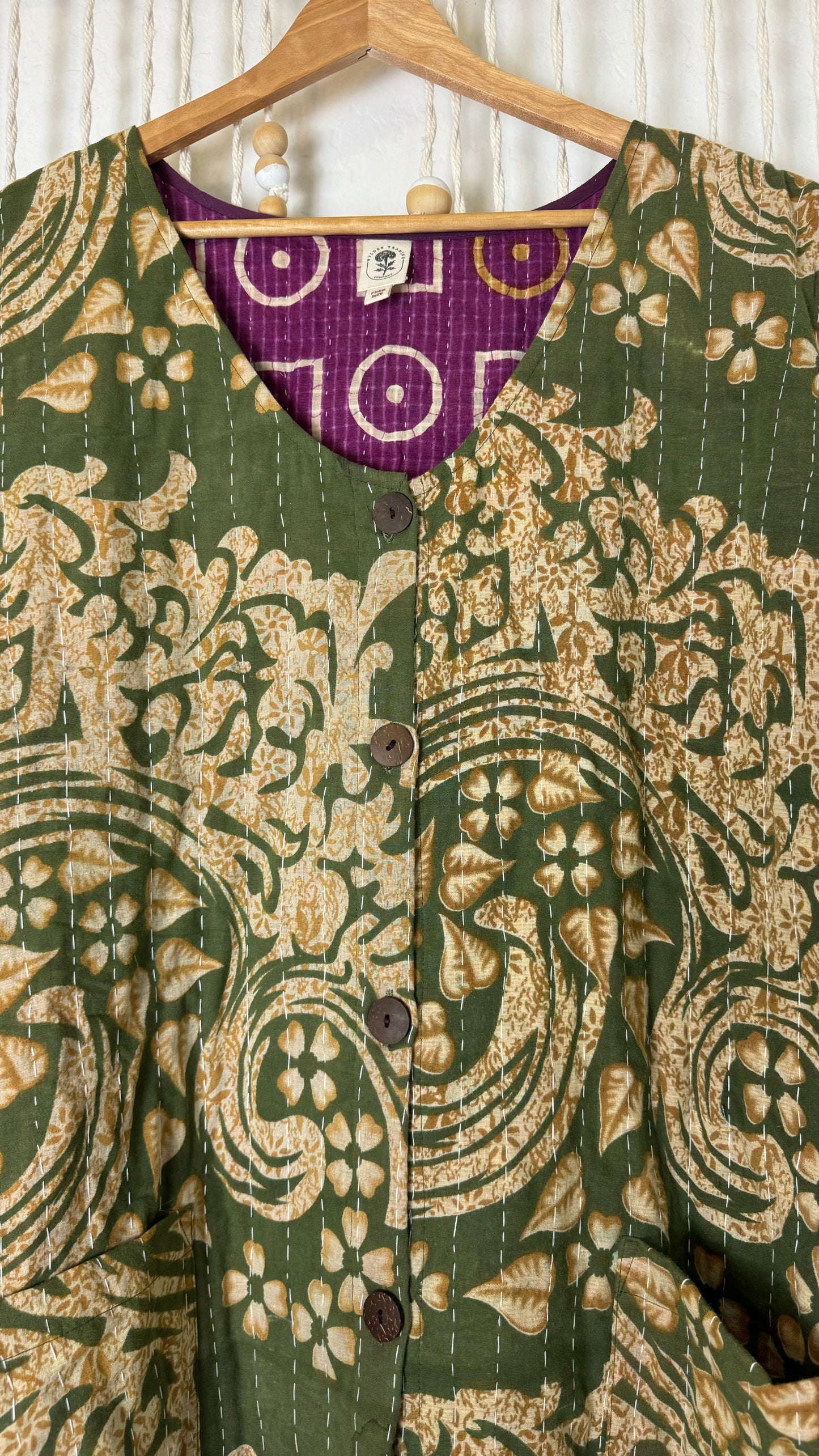 Kantha Tunic Duster Dress 002 XL/XXL