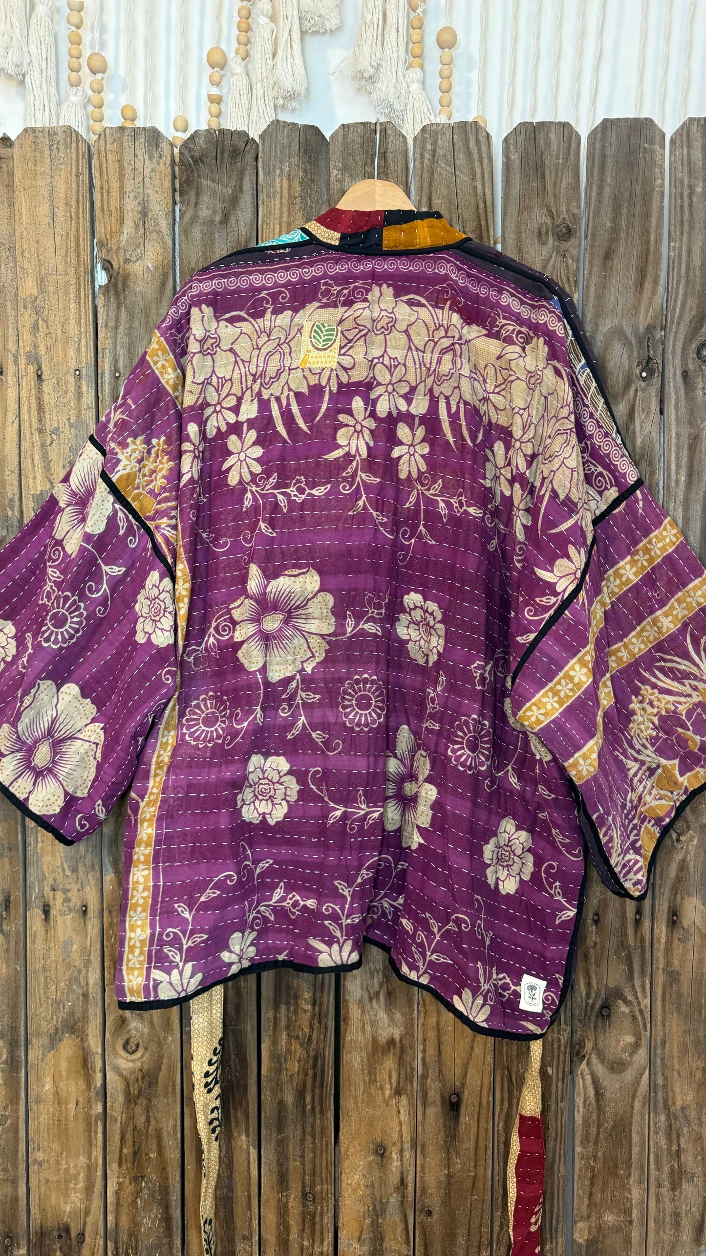 Kantha Reversible Kimono Coat - 036