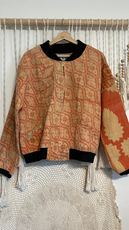 Kantha Bomber Jacket 012 (Medium/Large)