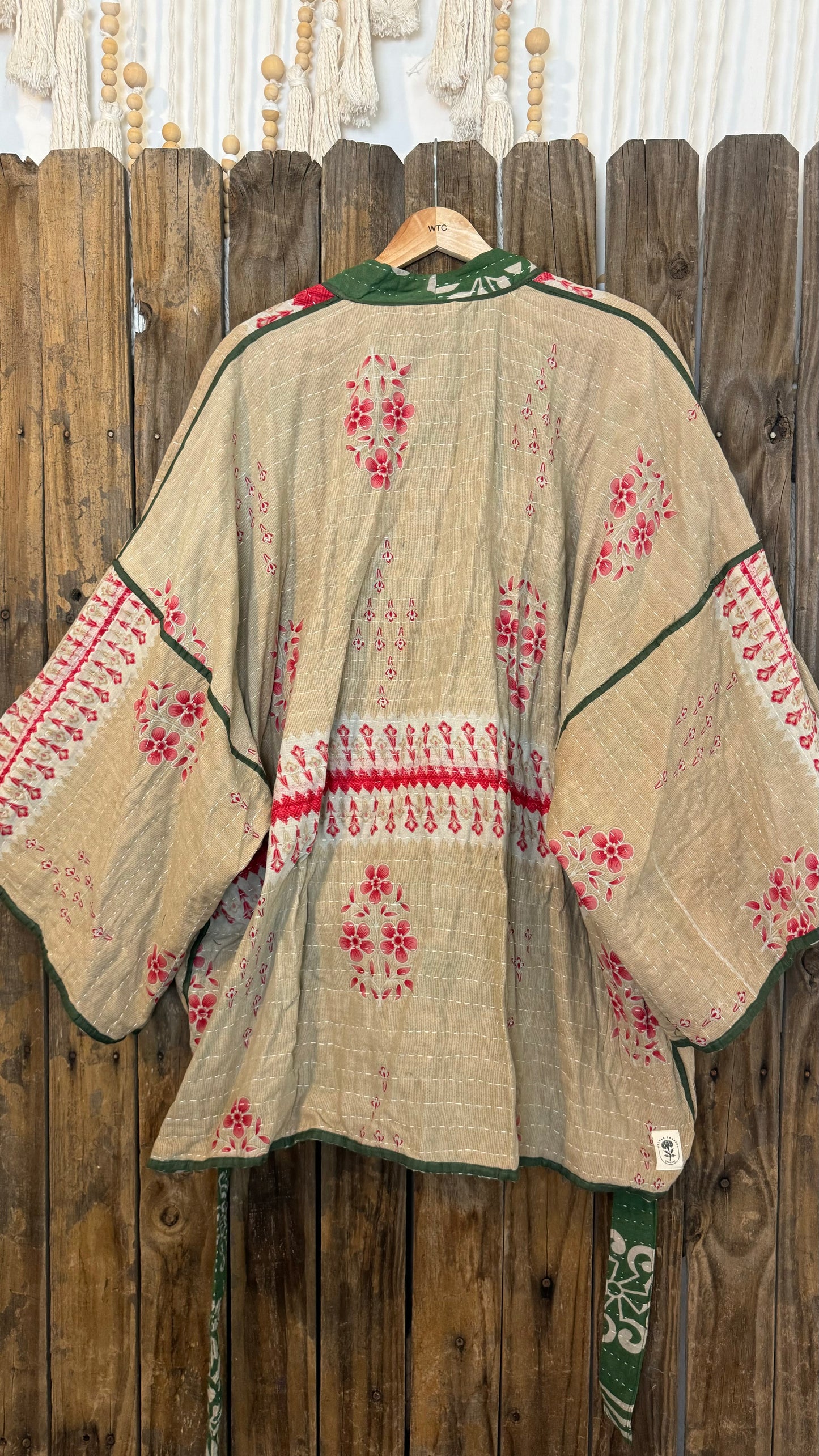 Kantha Reversible Kimono Coat - 027