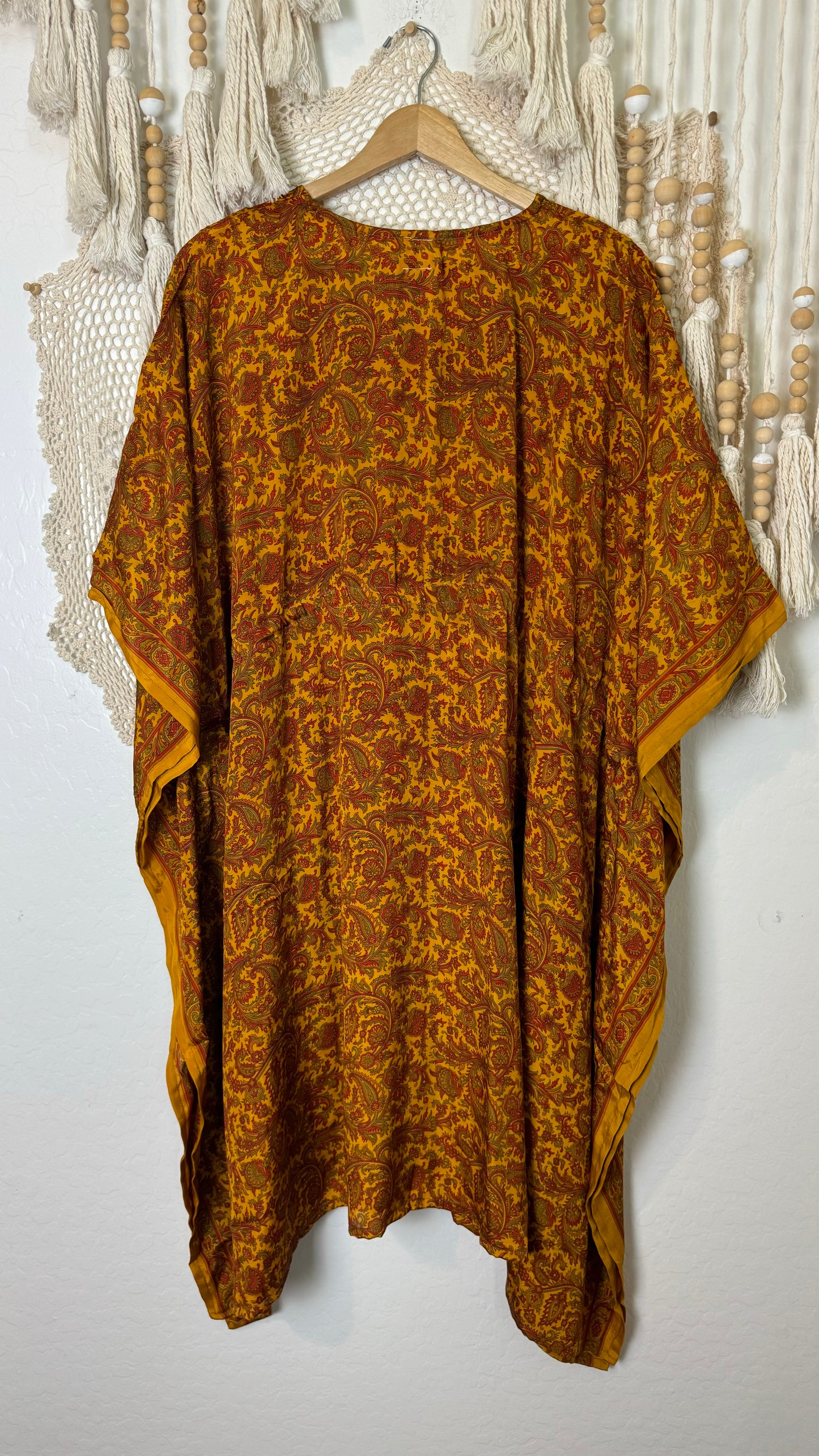 Midi Silk Kaftan Dress 004