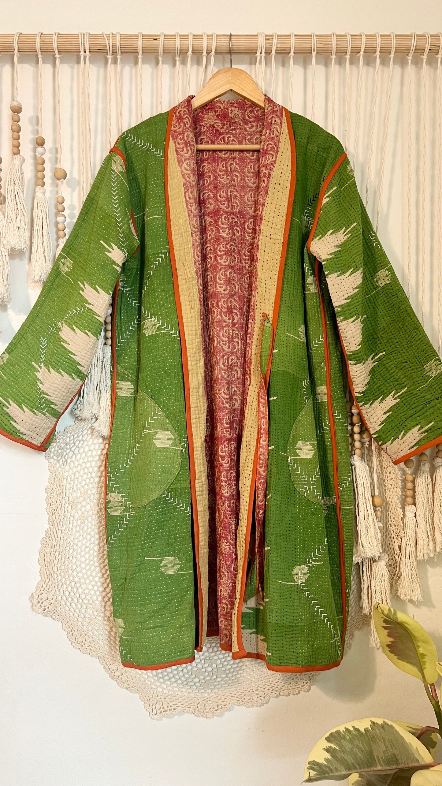 Artisan Kantha Reversible Coat 001