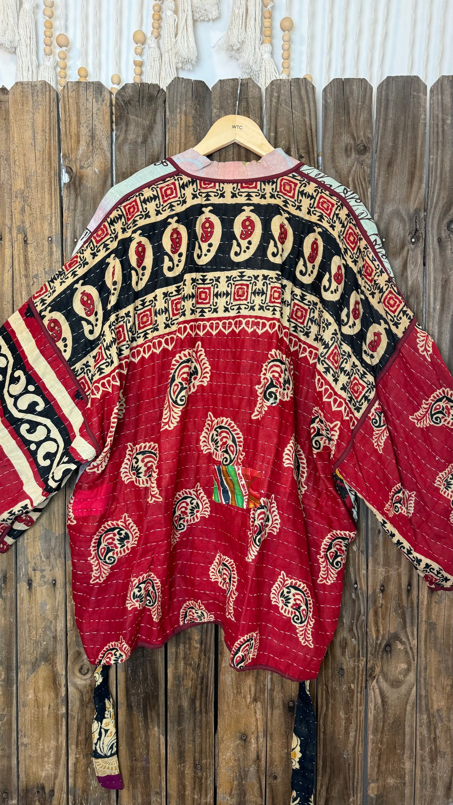 Kantha Reversible Kimono Coat - 037