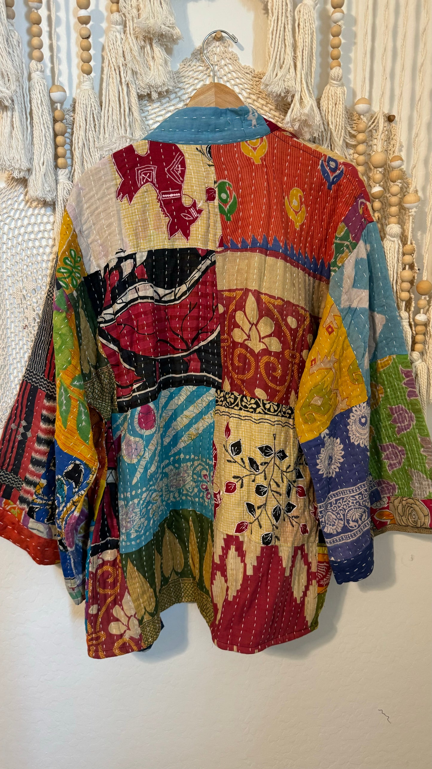 Spirit Weavers Reversible Kantha Kimono Coat 013