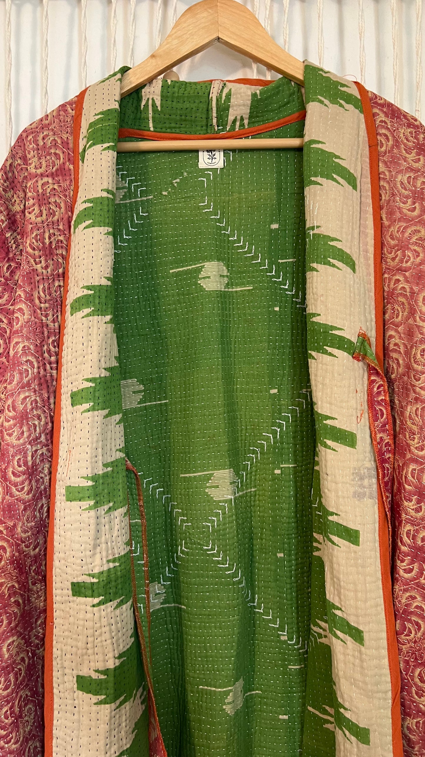 Artisan Kantha Reversible Coat 001