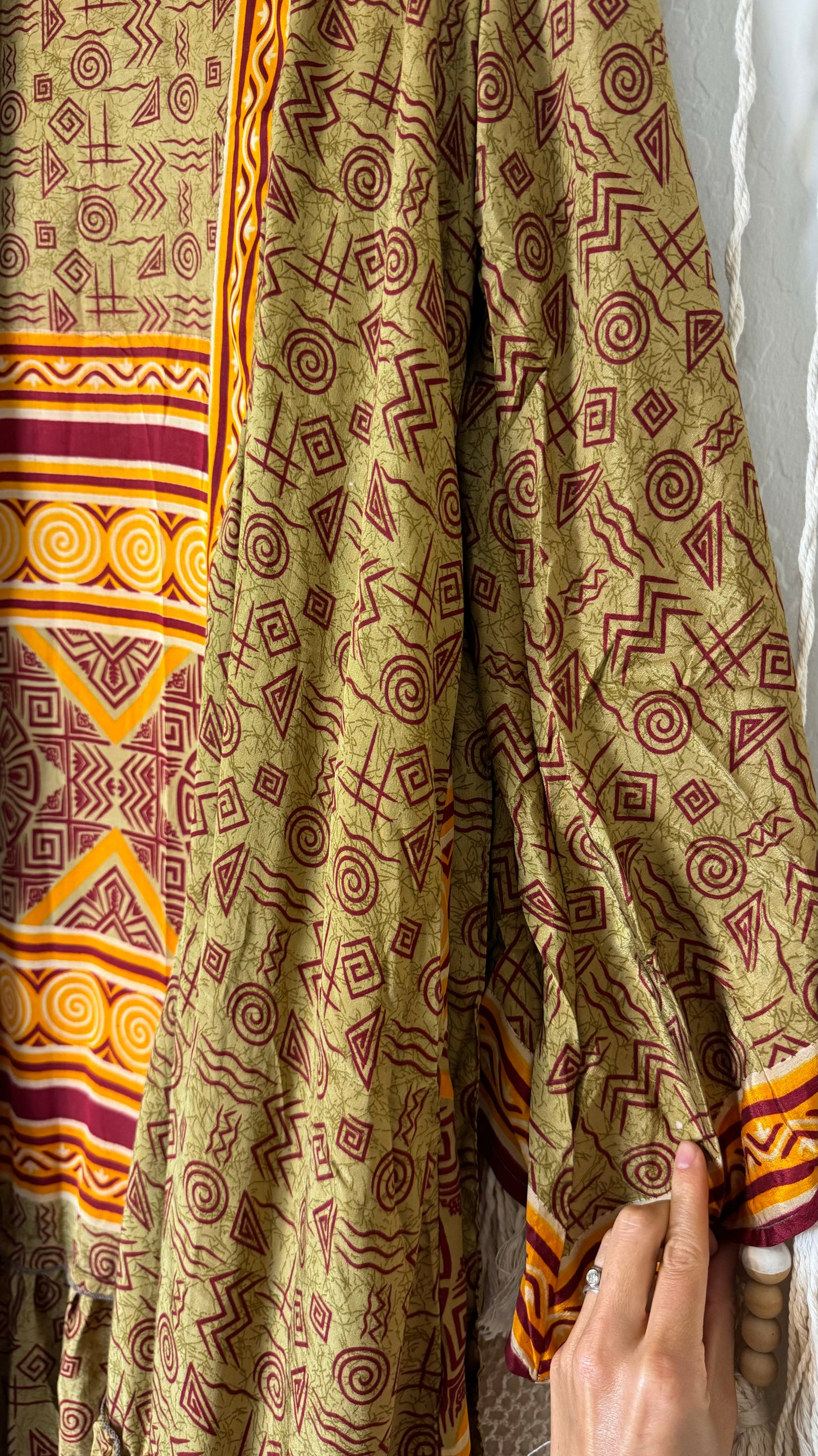 Desert Willow Sari Silk Kimono (Long) 060