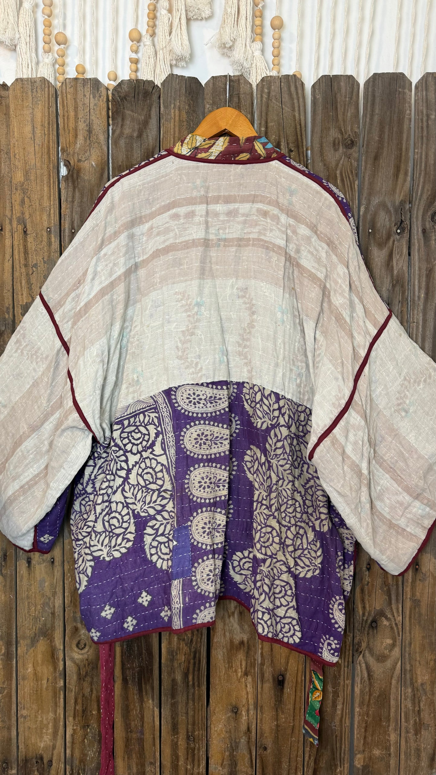 Kantha Reversible Kimono Coat - 038