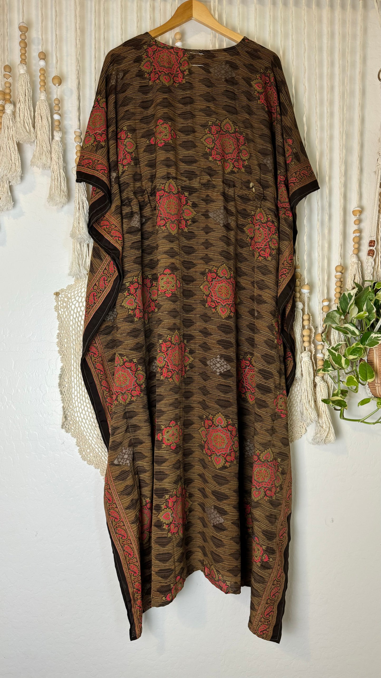 Sari Silk Kaftan Dress 036