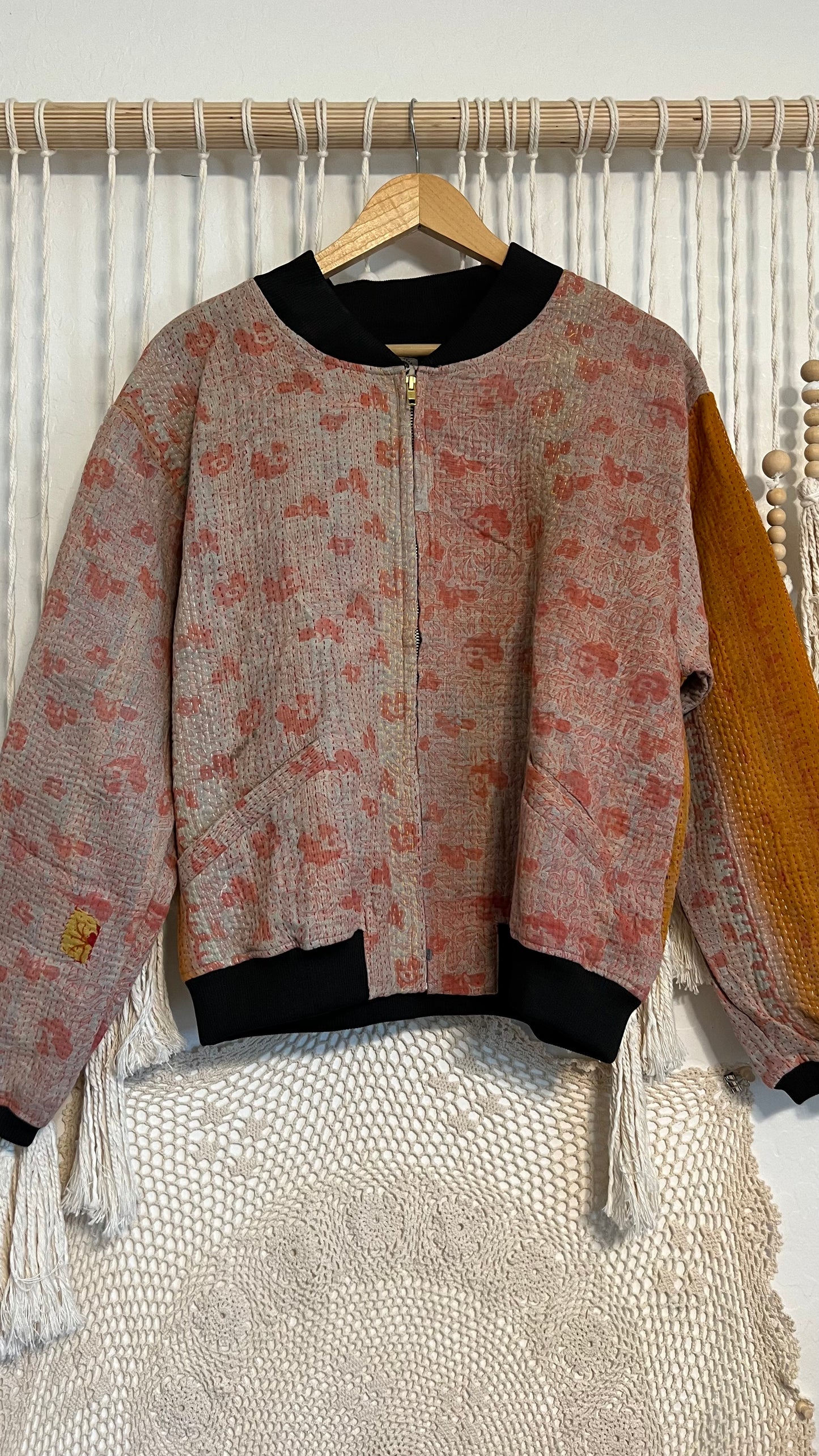 Kantha Bomber Jacket 002 (Medium/Large)