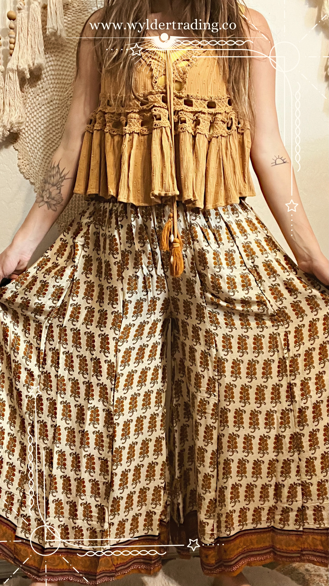 Summer Poppy Palazzo Pants 008