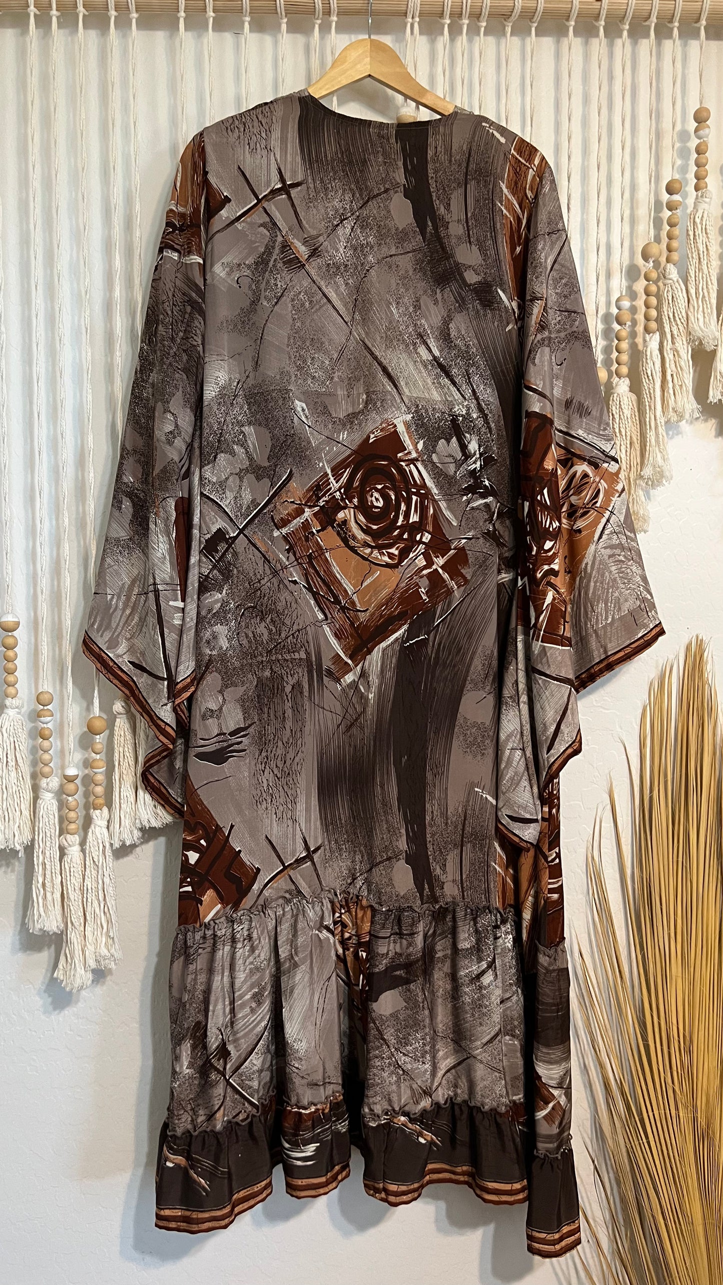 Desert Willow Sari Silk Kimono (Long) 031